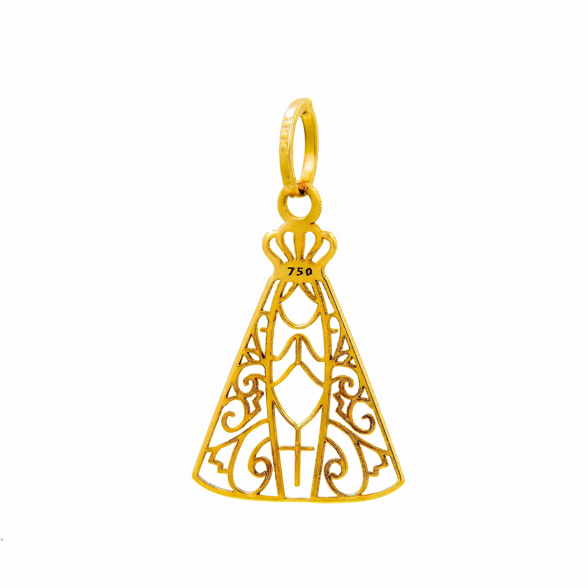 Pingente Nossa Senhora Aparecida ouro 18k