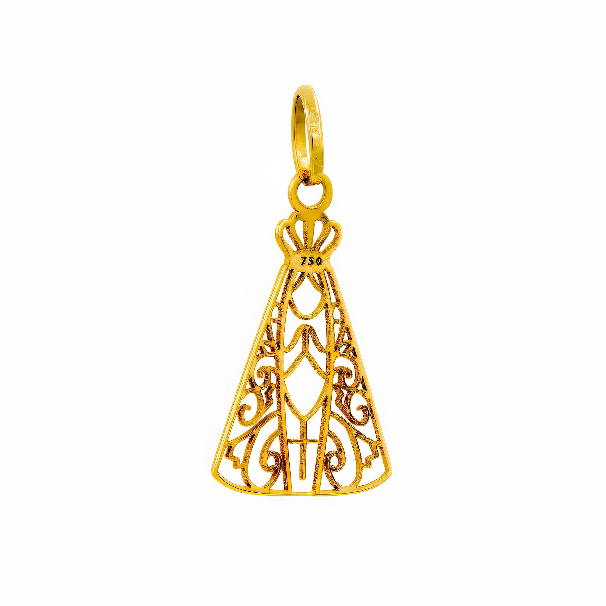 Pingente Nossa Senhora Aparecida ouro 18k