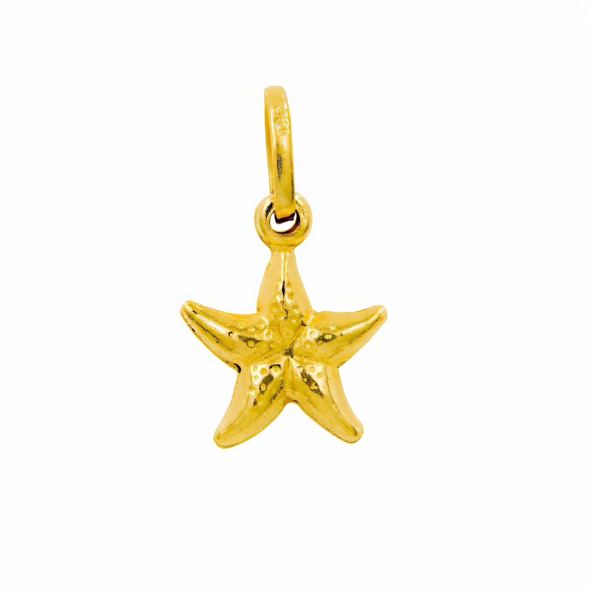 Pingente estrela do mar ouro 18k