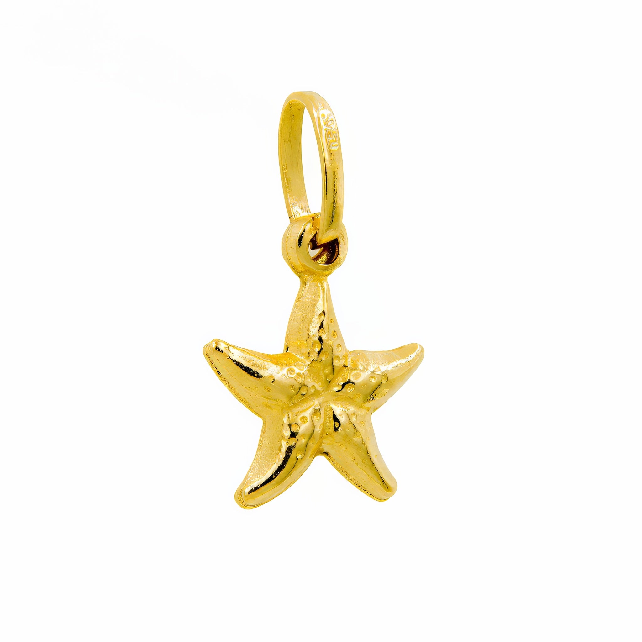 Pingente estrela do mar ouro 18k