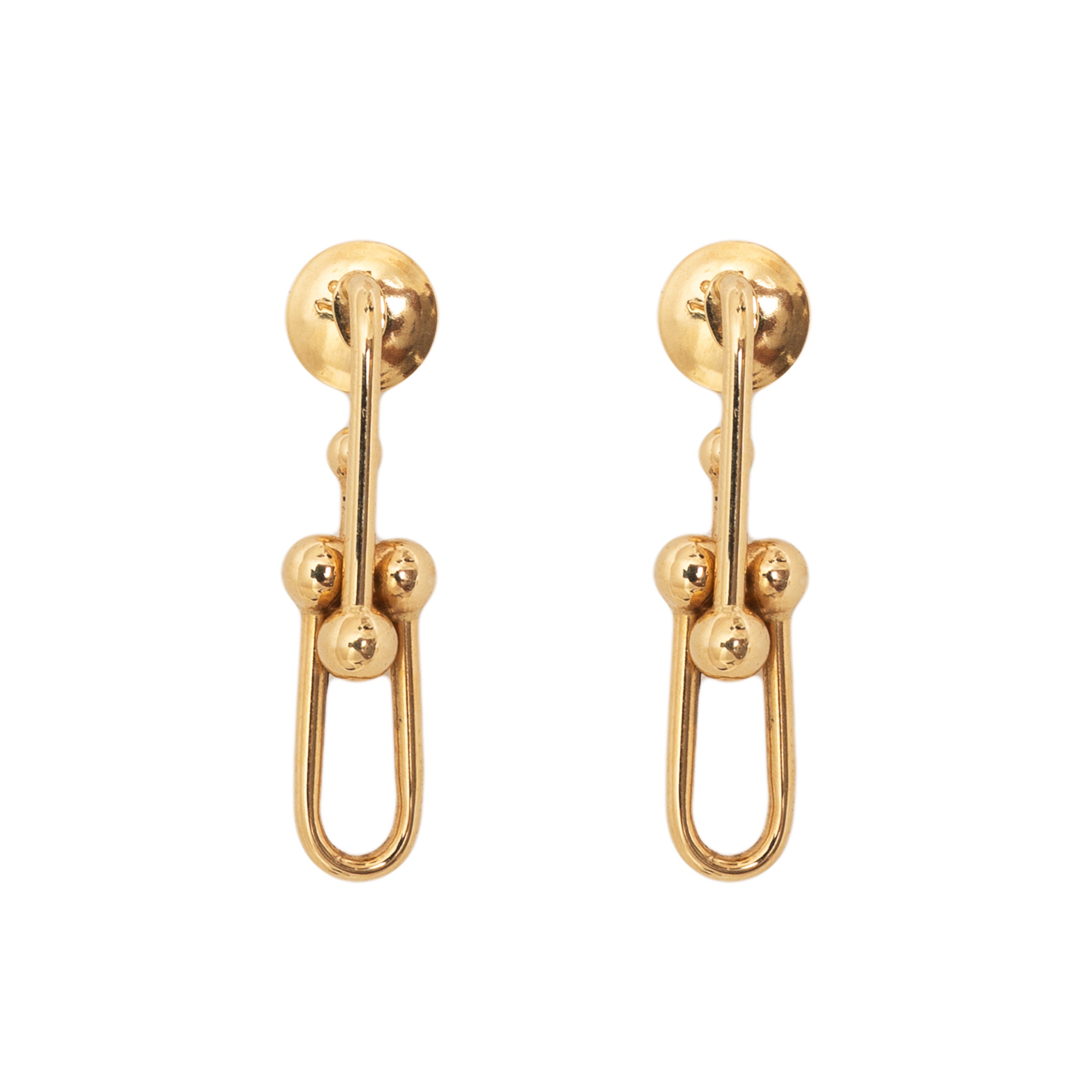 Brinco elos modernos ouro 18k