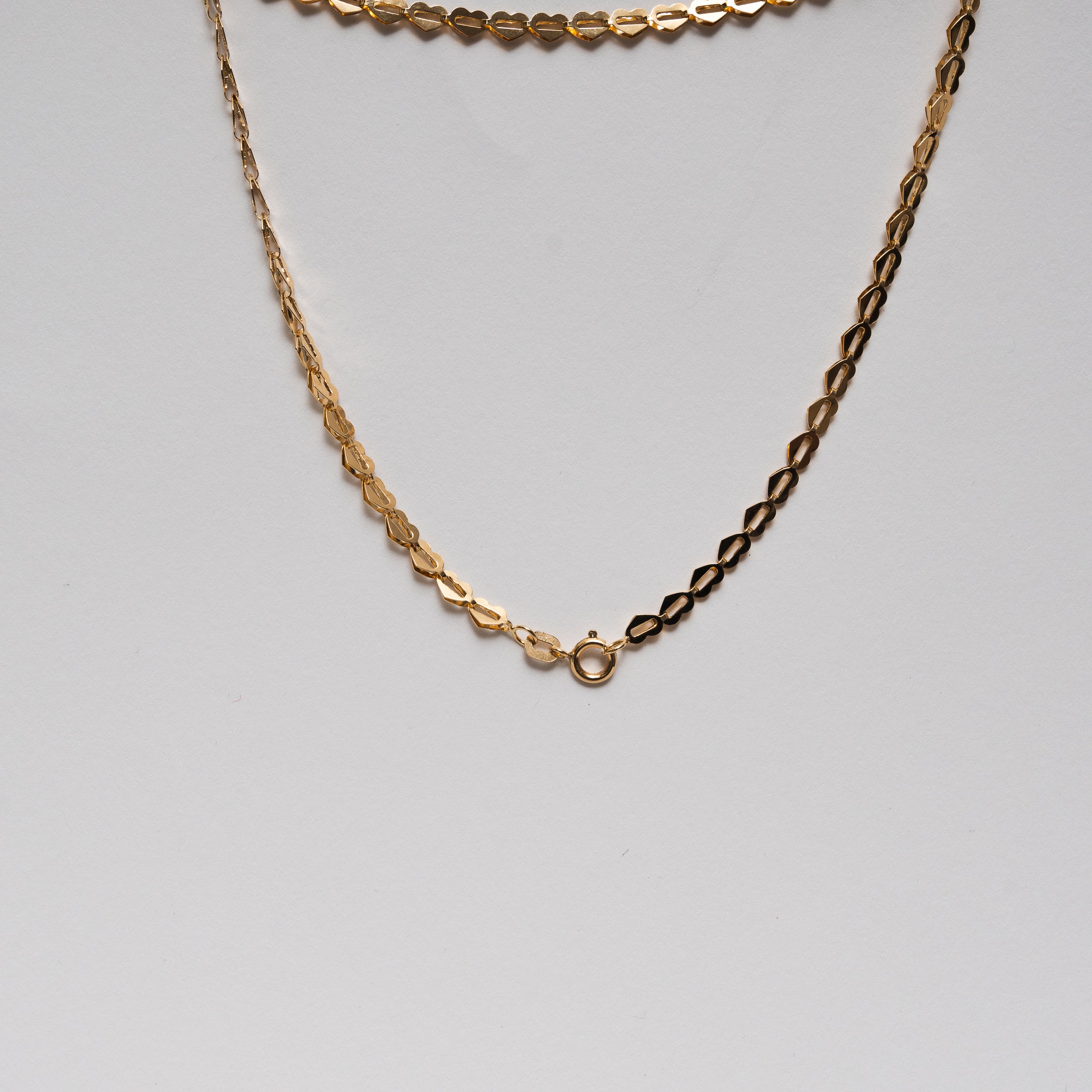 Corrente de corações unidos Love ouro 18k