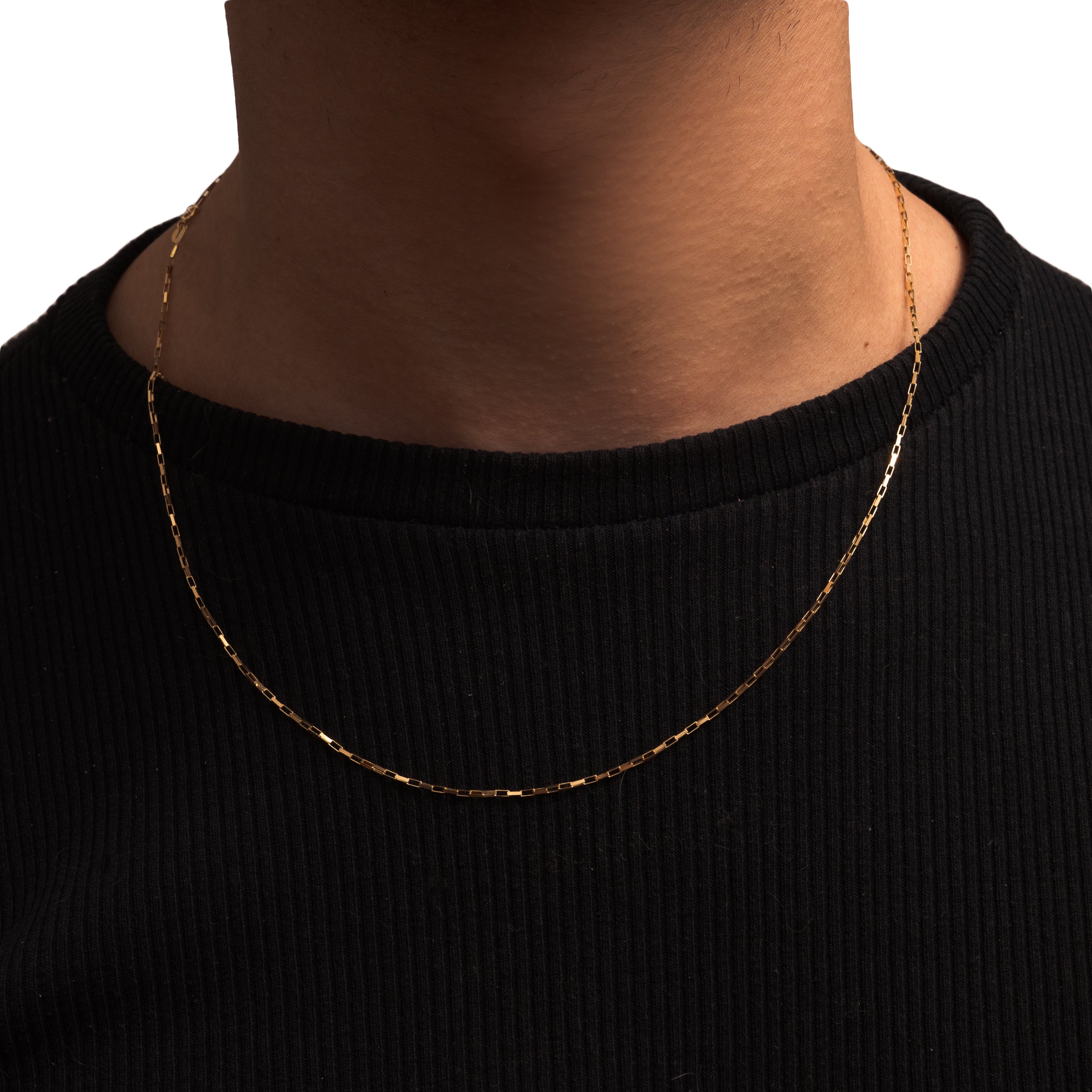 Corrente masculina veneziana ouro 18k