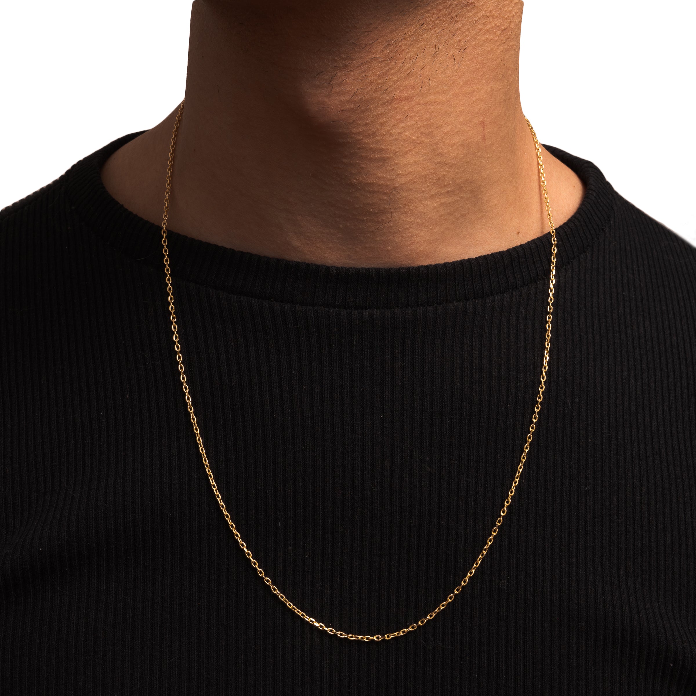 Corrente masculina cartier diamantada ouro 18k