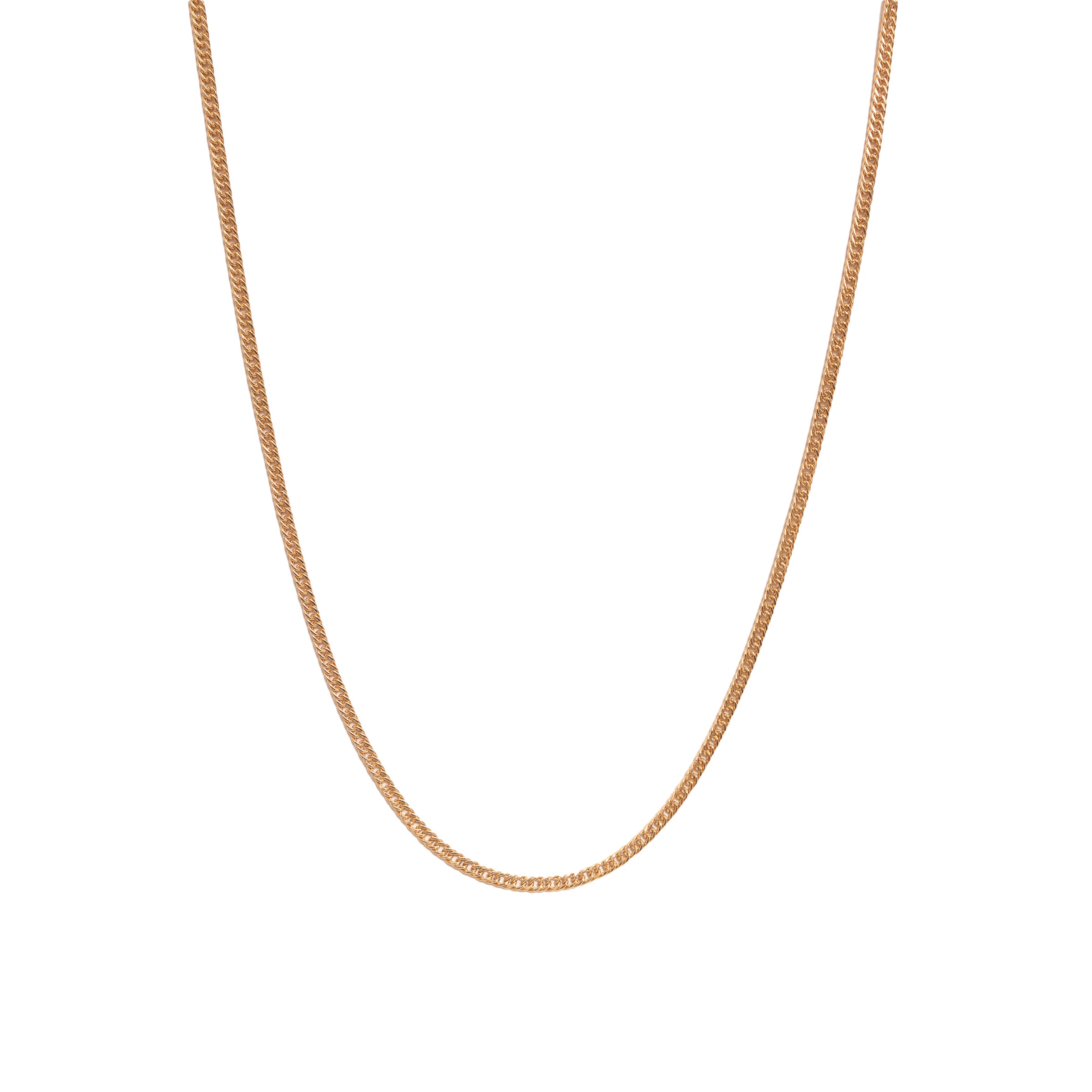 Corrente masculina grumet dupla ouro 18k
