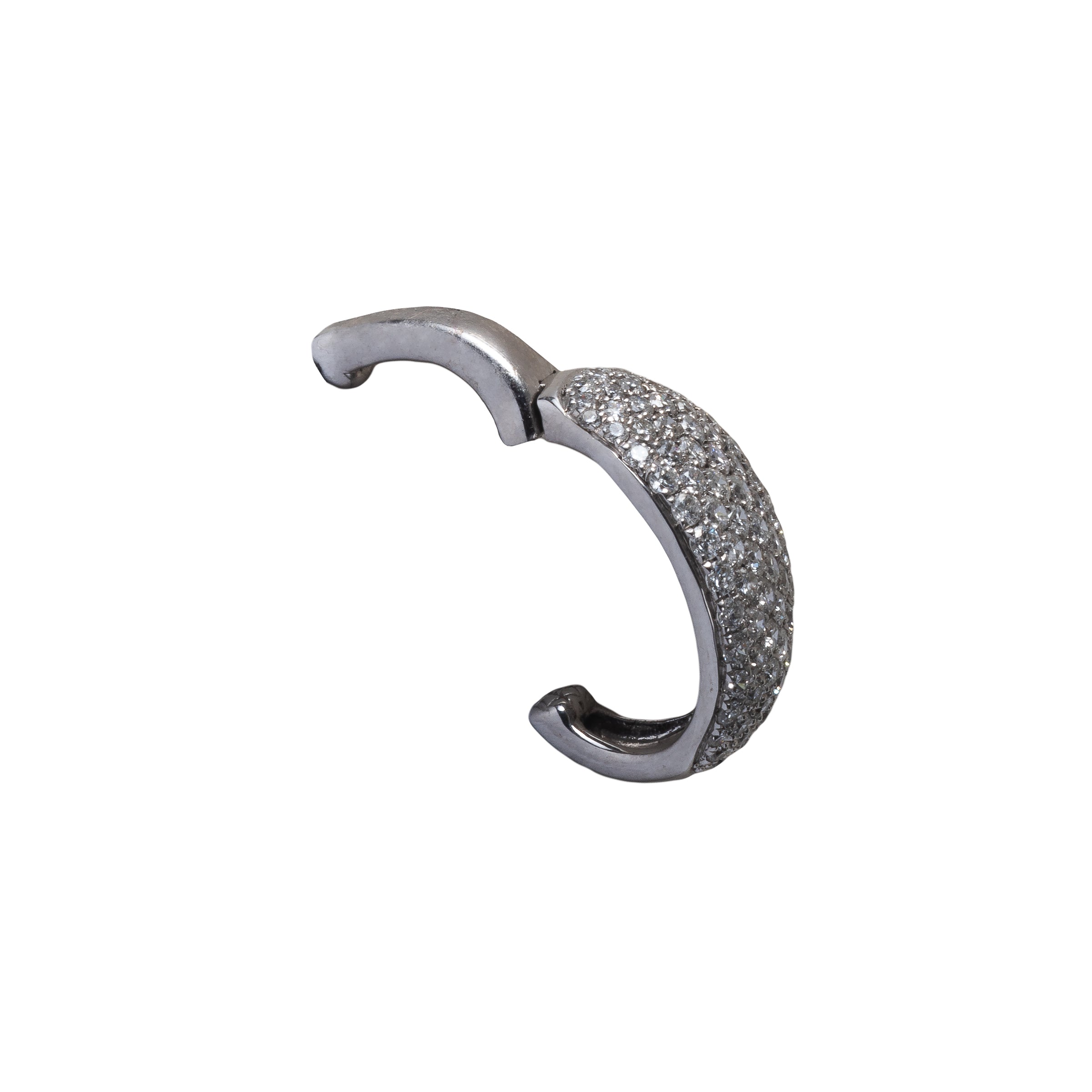 Brinco Piercing Diamante e Ouro 18k