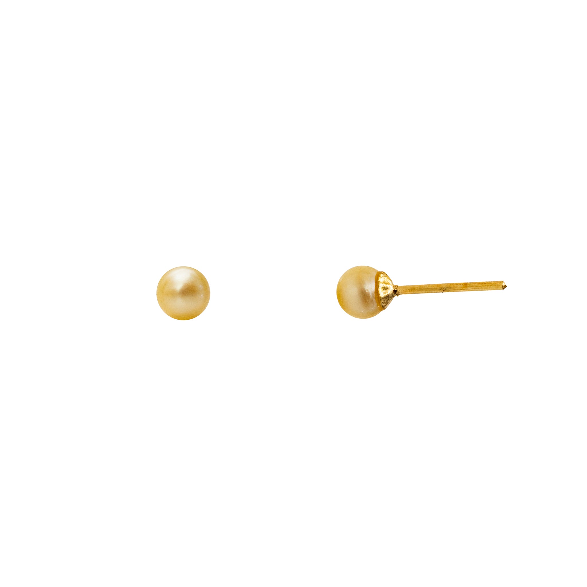 Brinco Infantil Pérola e Ouro 18K