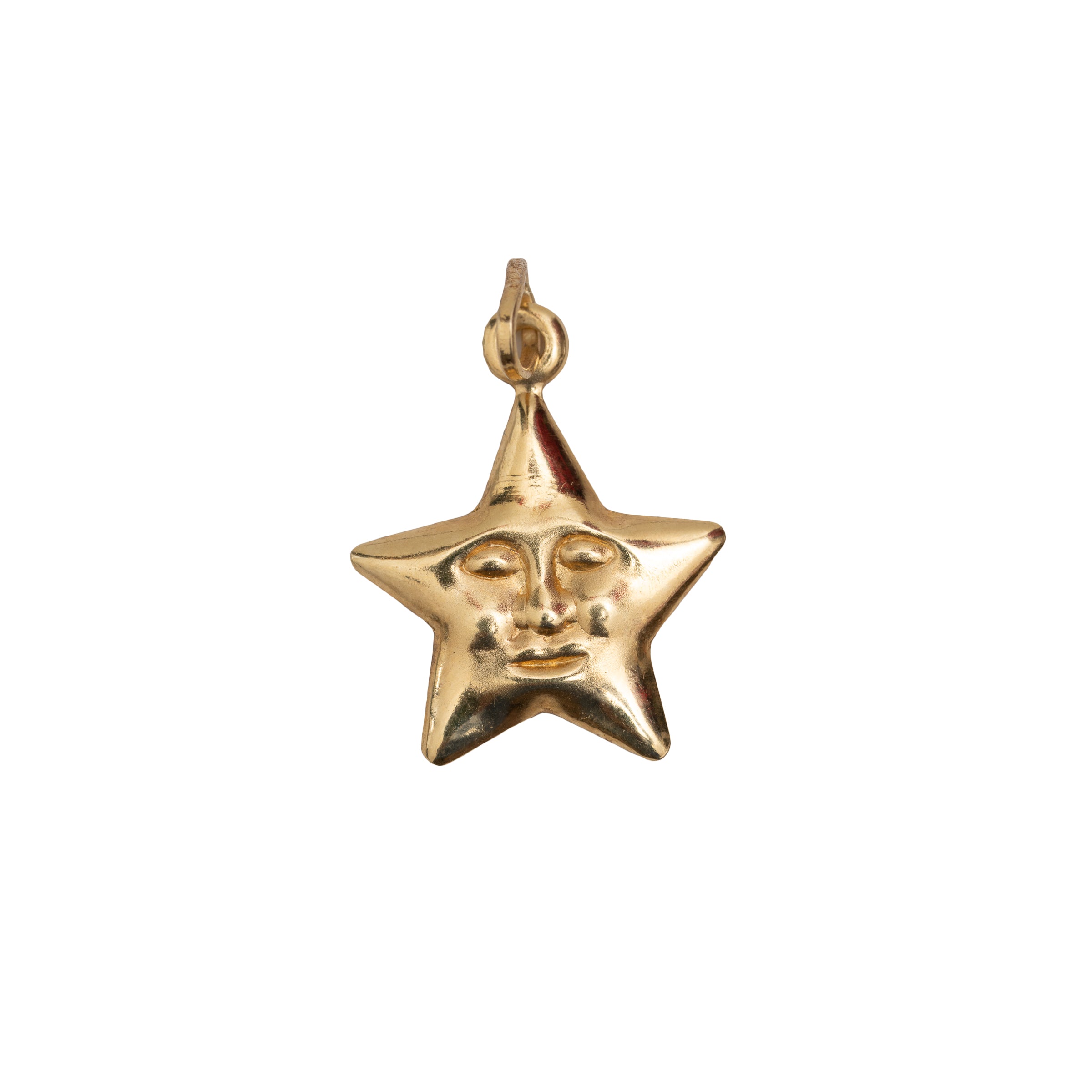 Pingente Estrela Carinha Ouro 18K