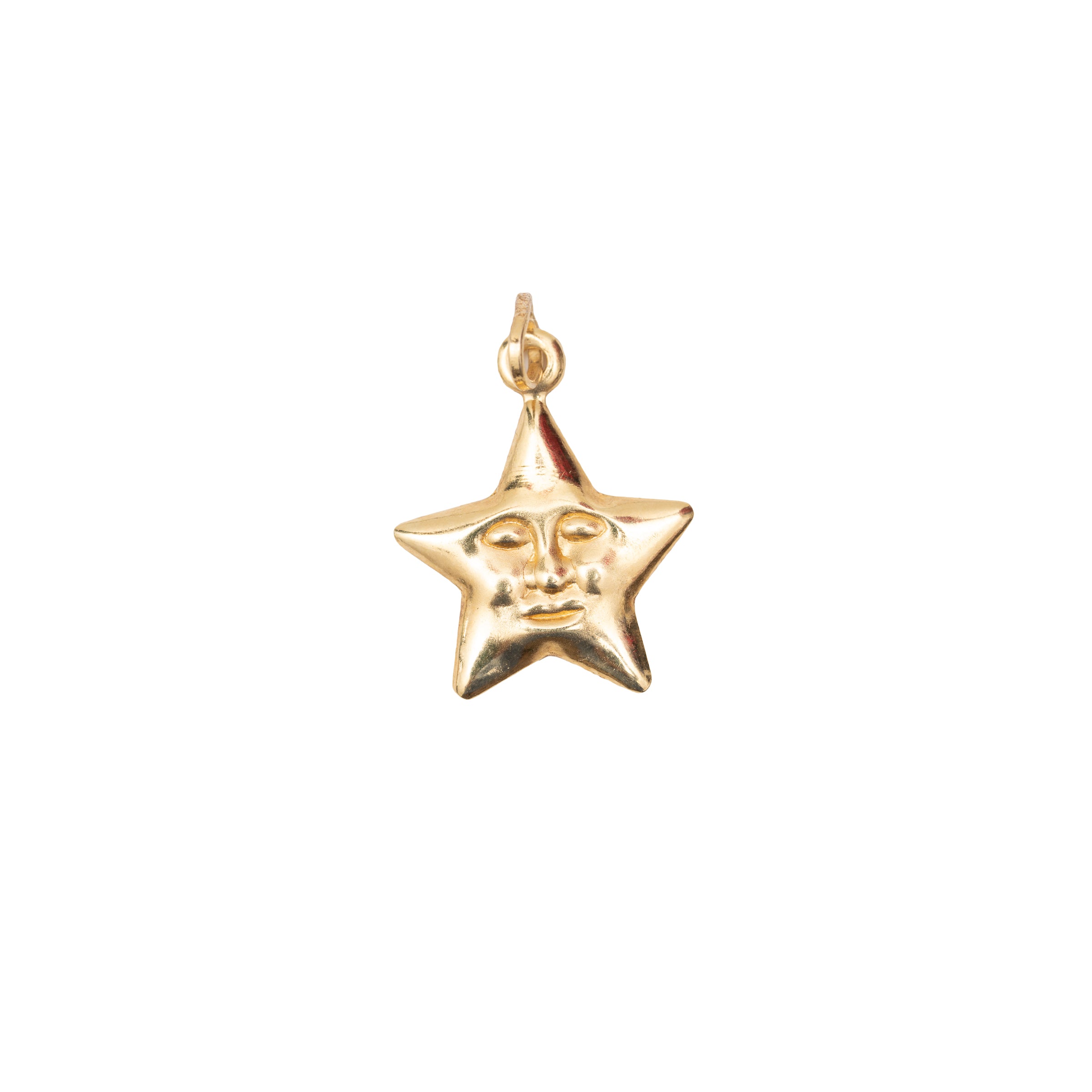Pingente Estrela Carinha Ouro 18K