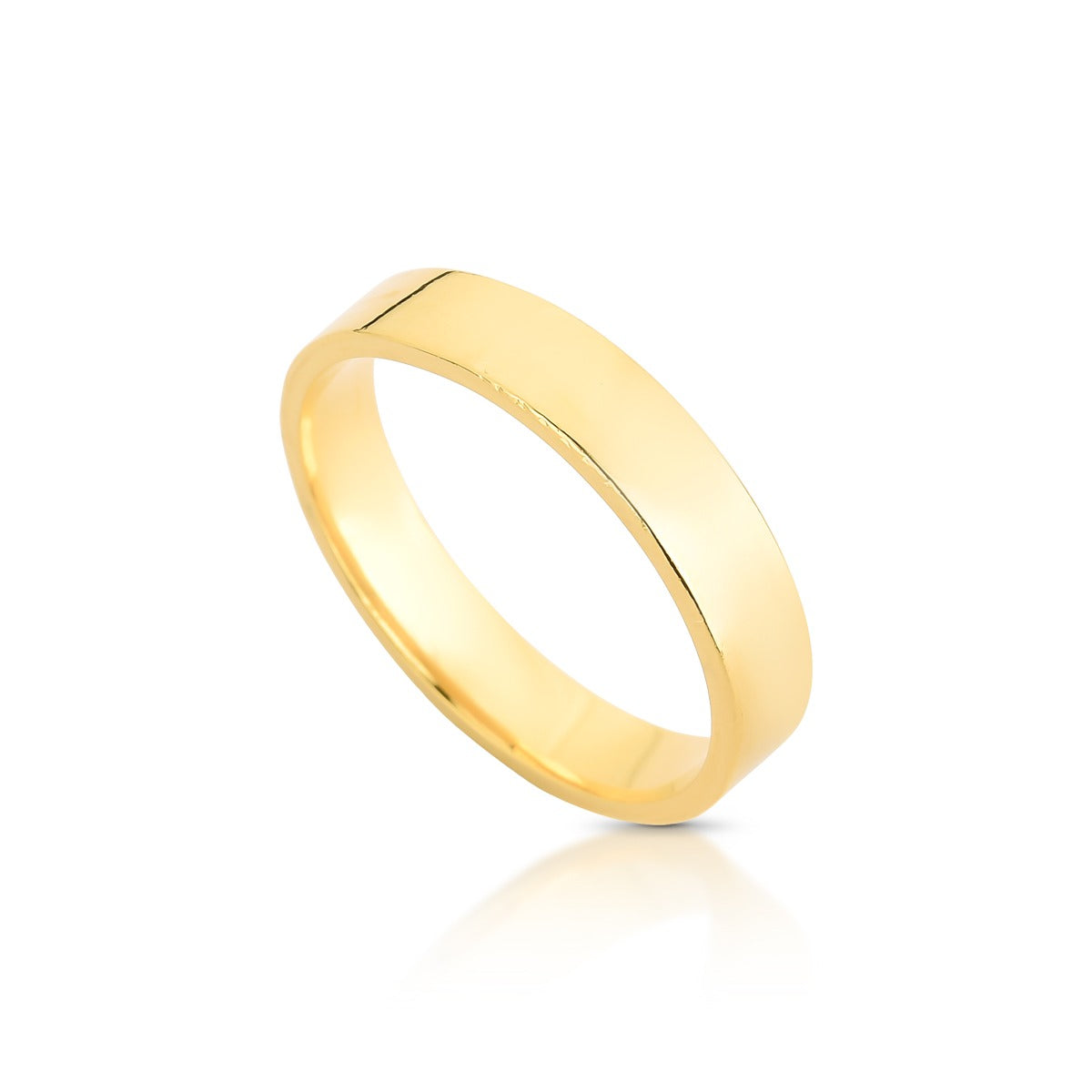 Aliança Reta 4,30mm Ouro 18K