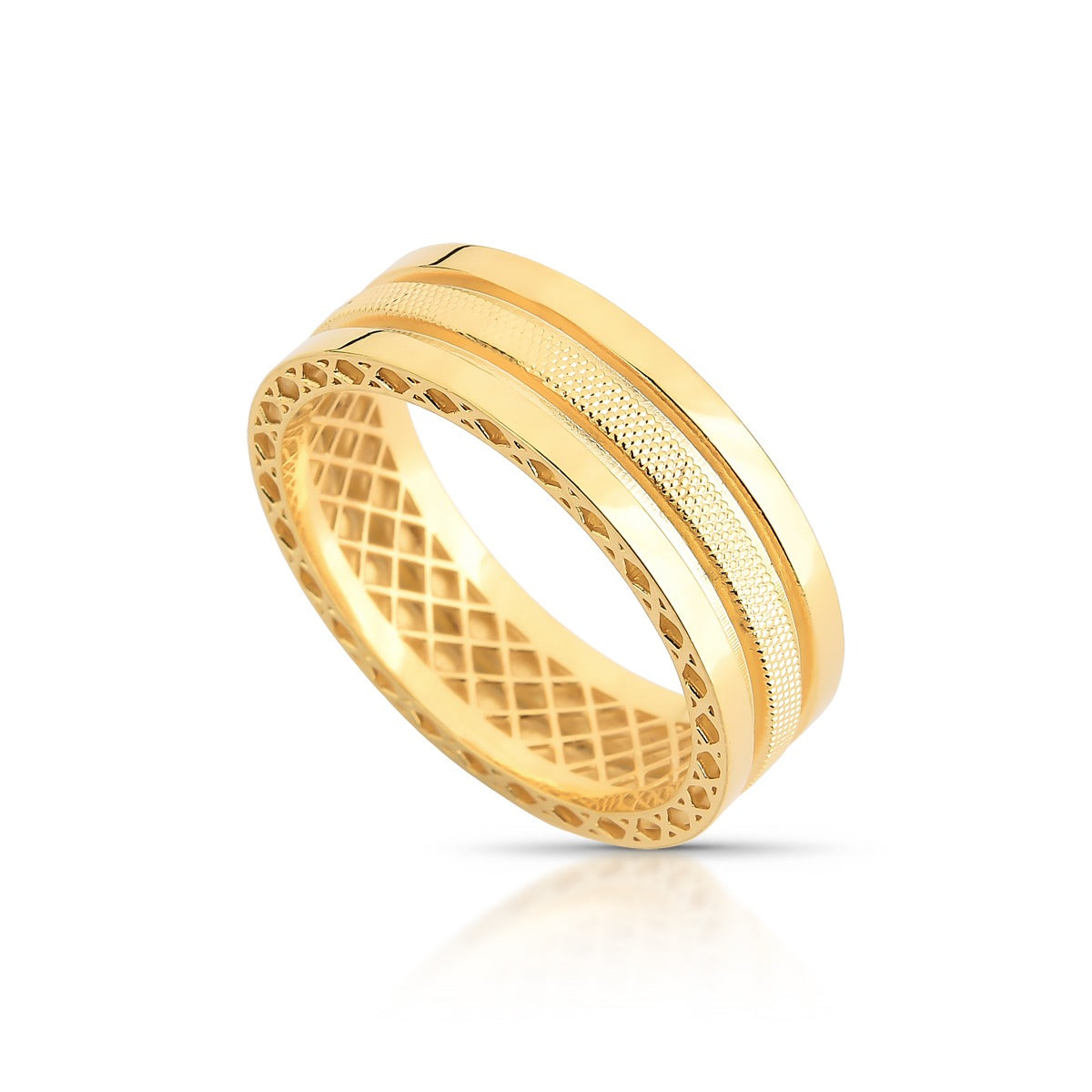 Aliança Champs Elysées em Ouro 18K