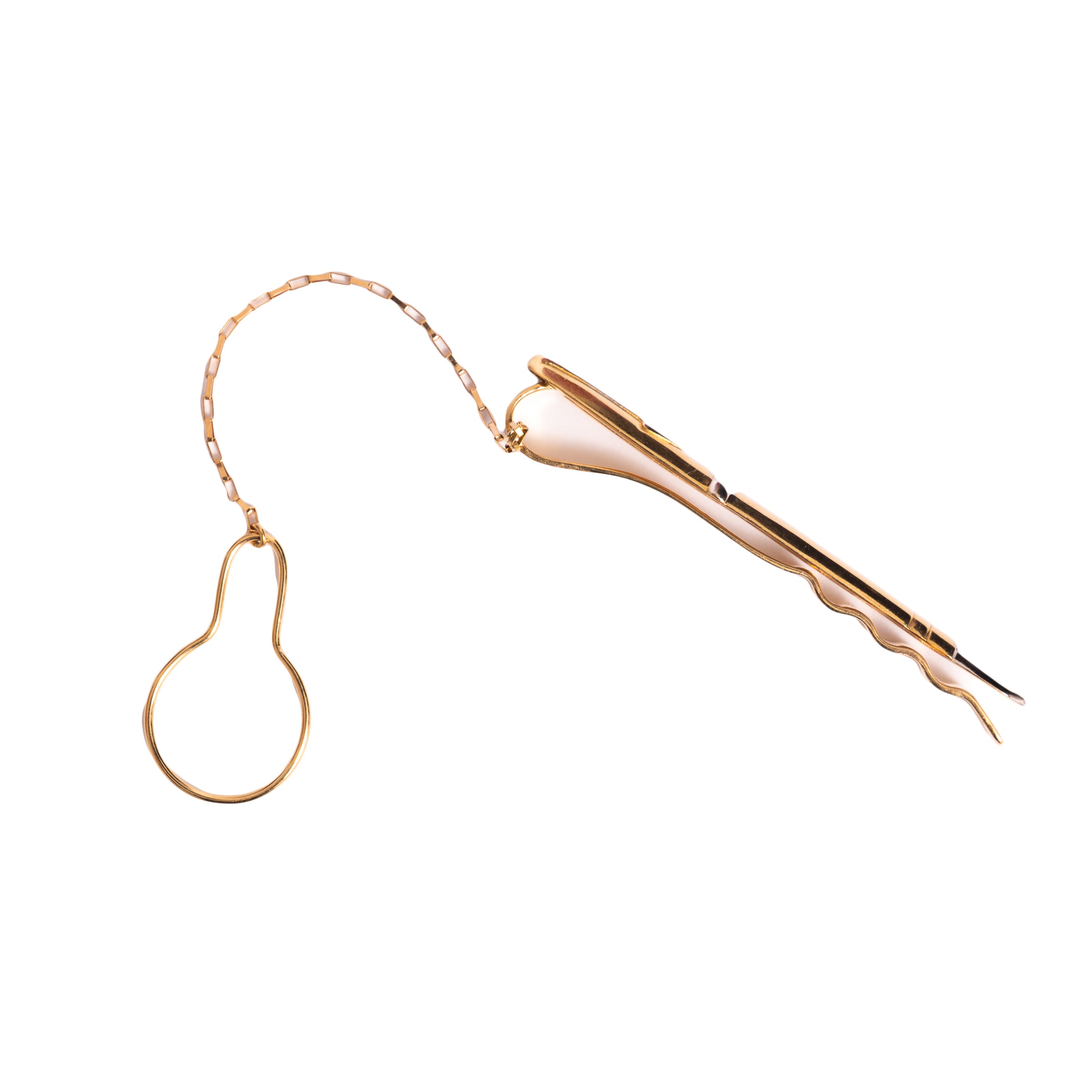 Prendedor de gravata caneta ouro 18k