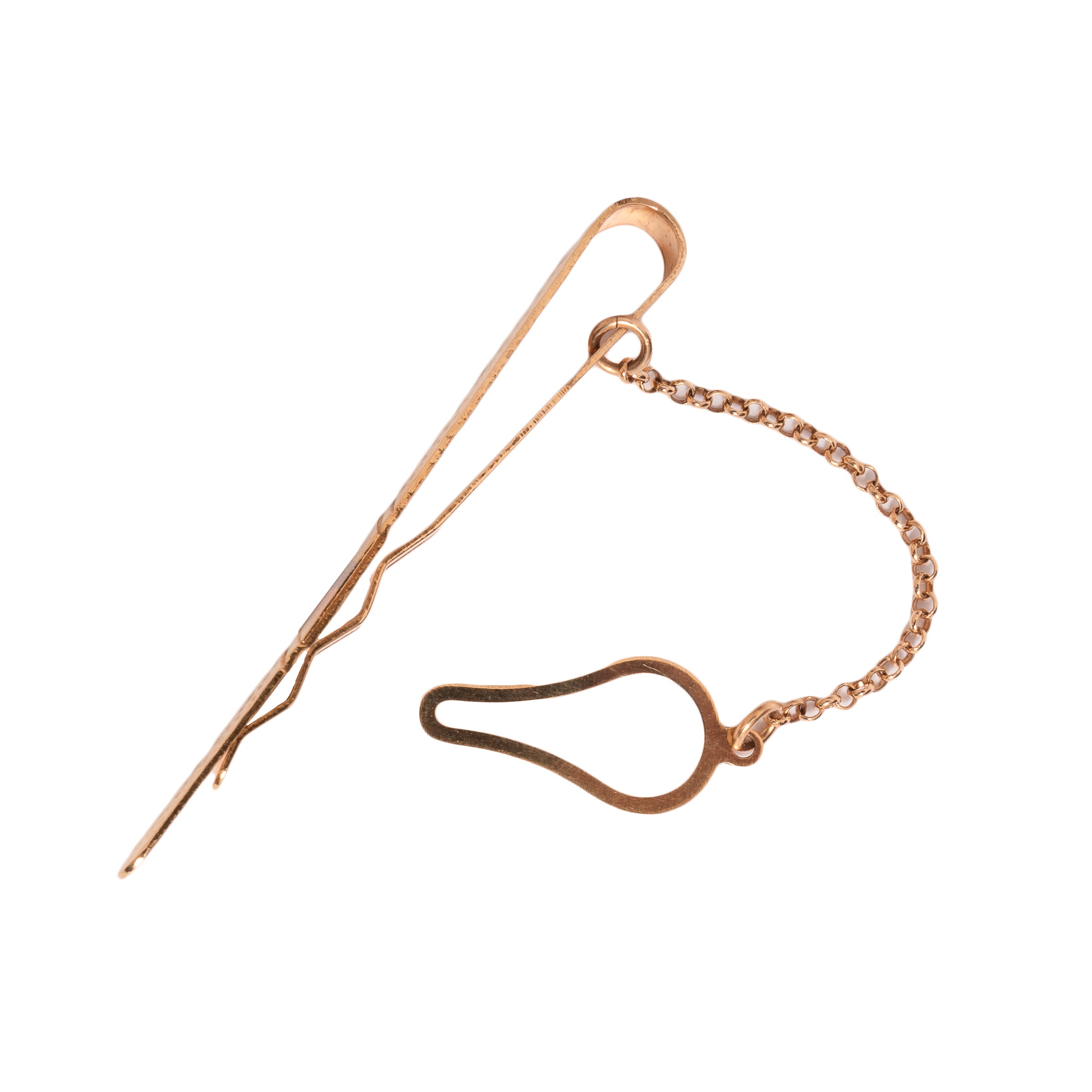 Prendedor de gravata trabalhado ouro 18k