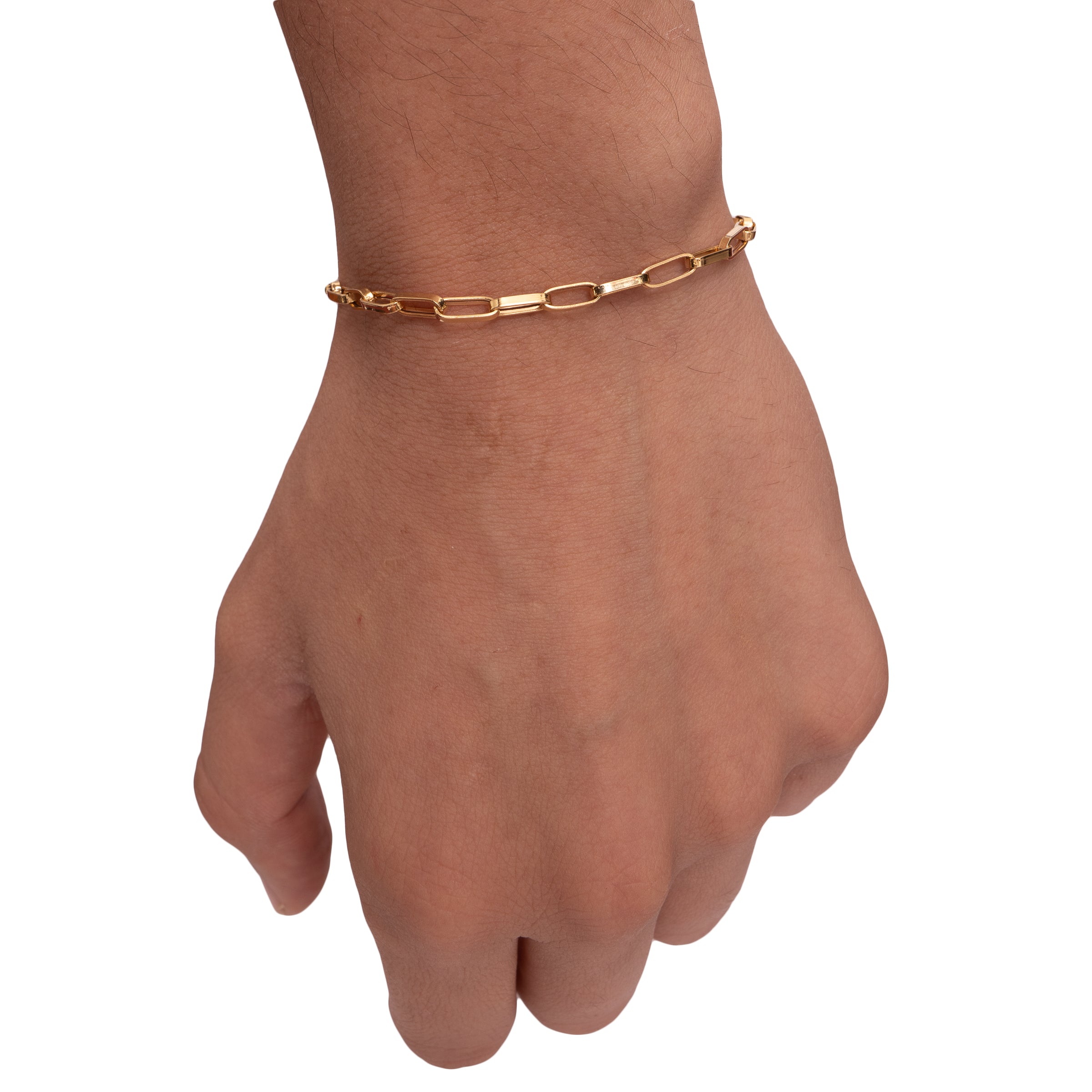 Pulseira masculina veneziana ouro 18k