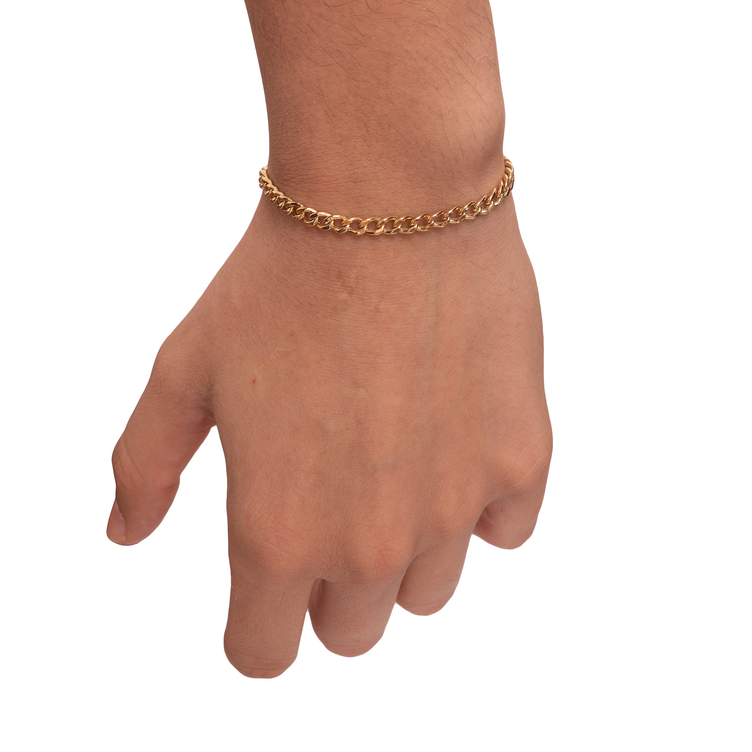 Pulseira masculina grumet ouro 18k
