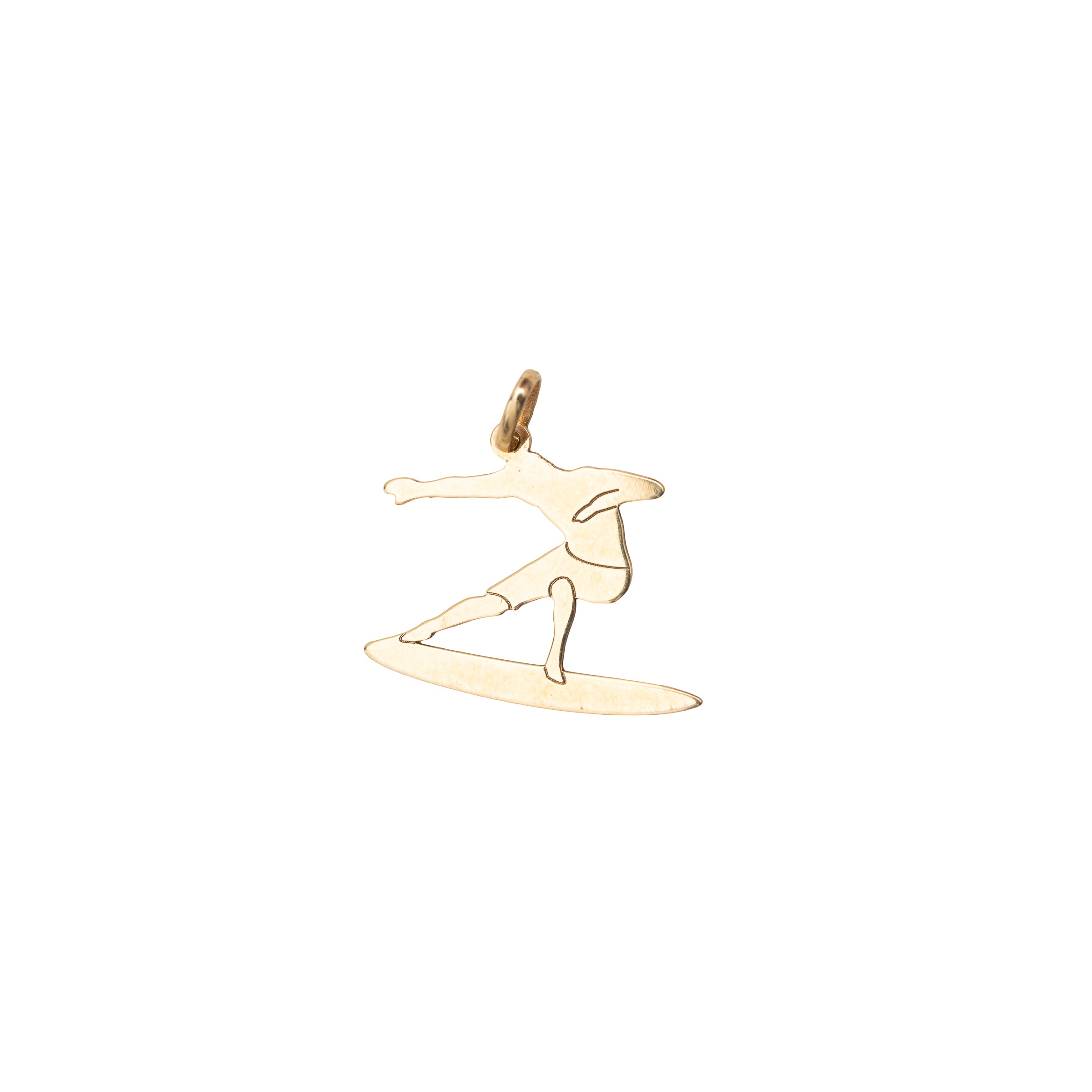 Pingente Surfista Ouro 18K