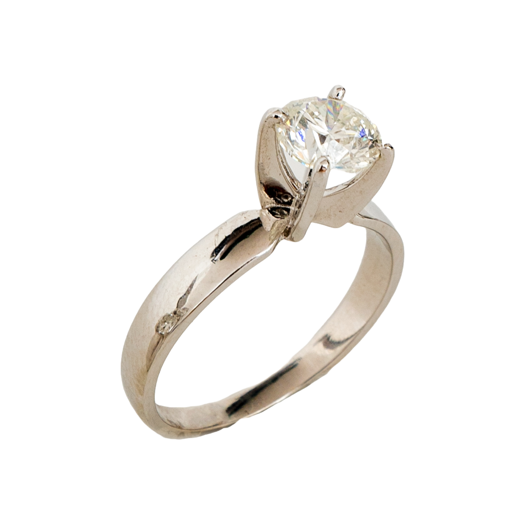 Anel solitário Only de diamante e ouro 18k