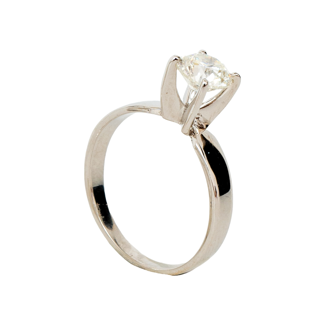 Anel solitário Only de diamante e ouro 18k