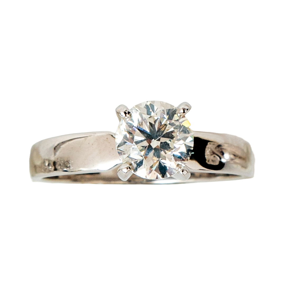 Anel solitário Only de diamante e ouro 18k