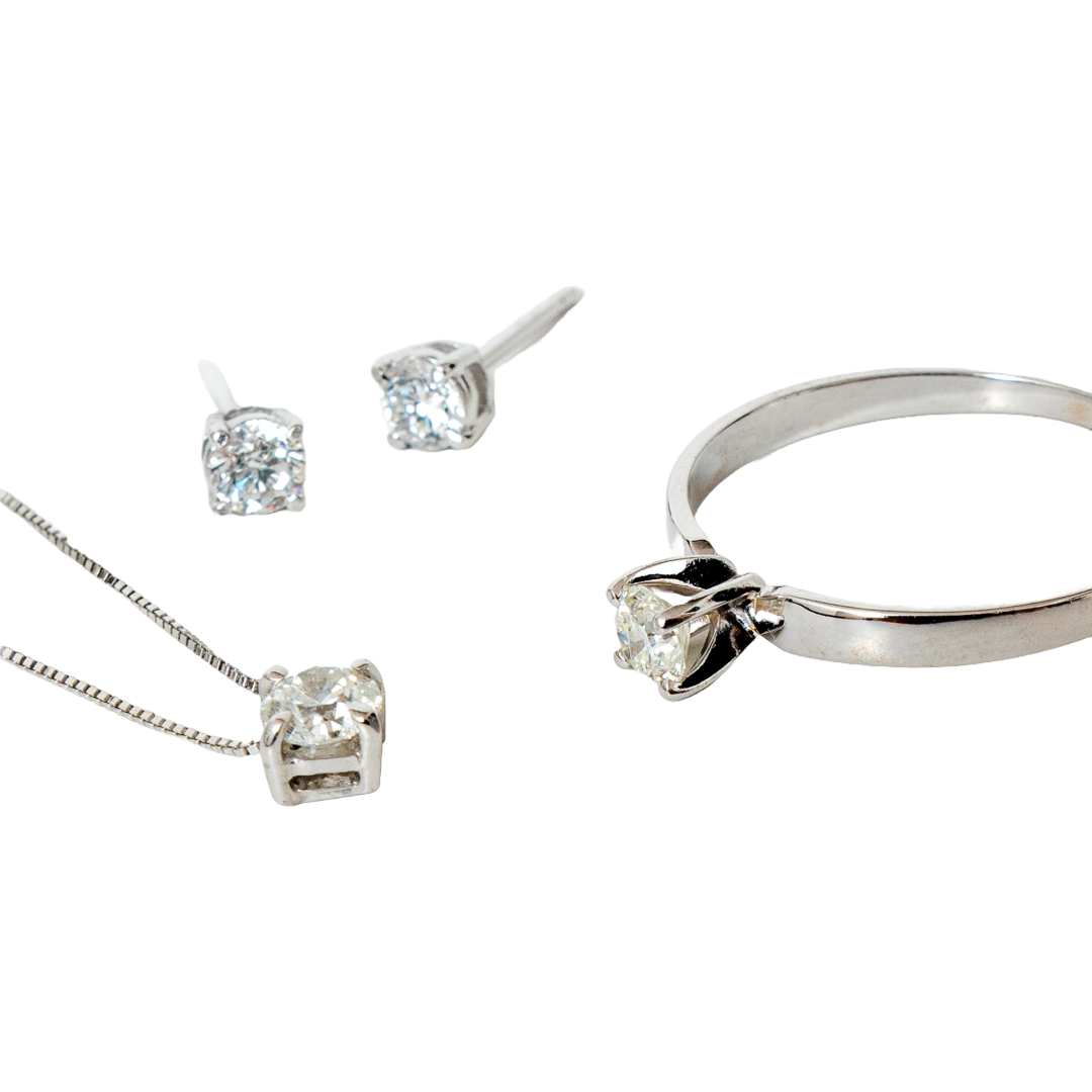 Gargantilha Lustre ponto de luz com diamante 50 pontos e ouro 18k