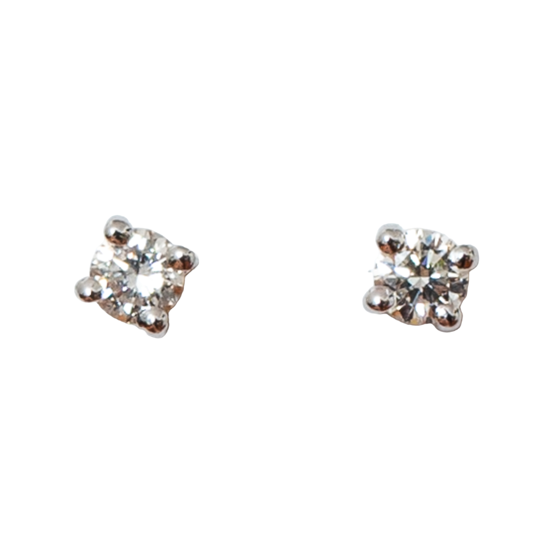 Brinco solitário Brisa de diamante e ouro 18k