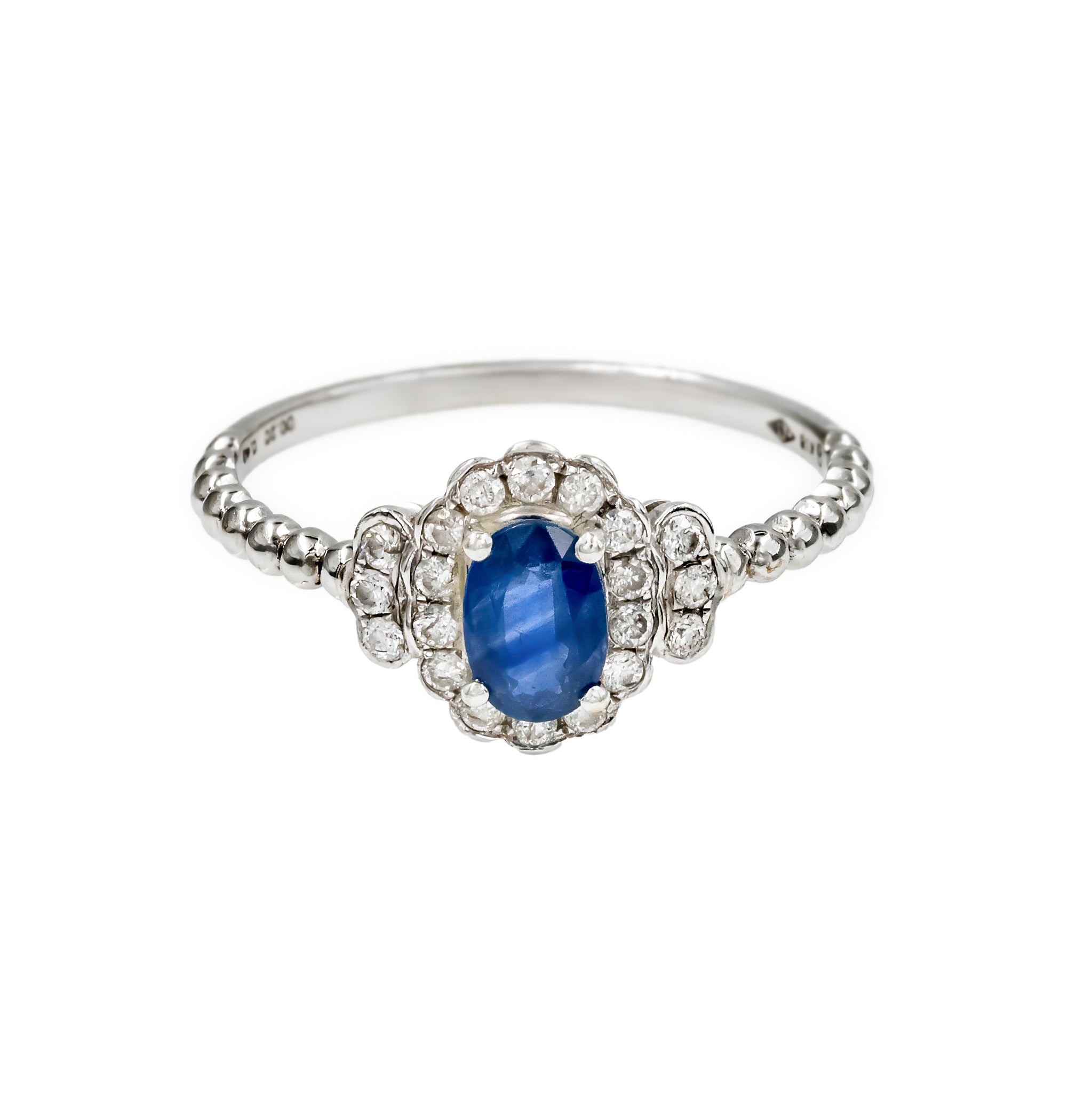Anel Pop Classic Safira de diamante e ouro 18k