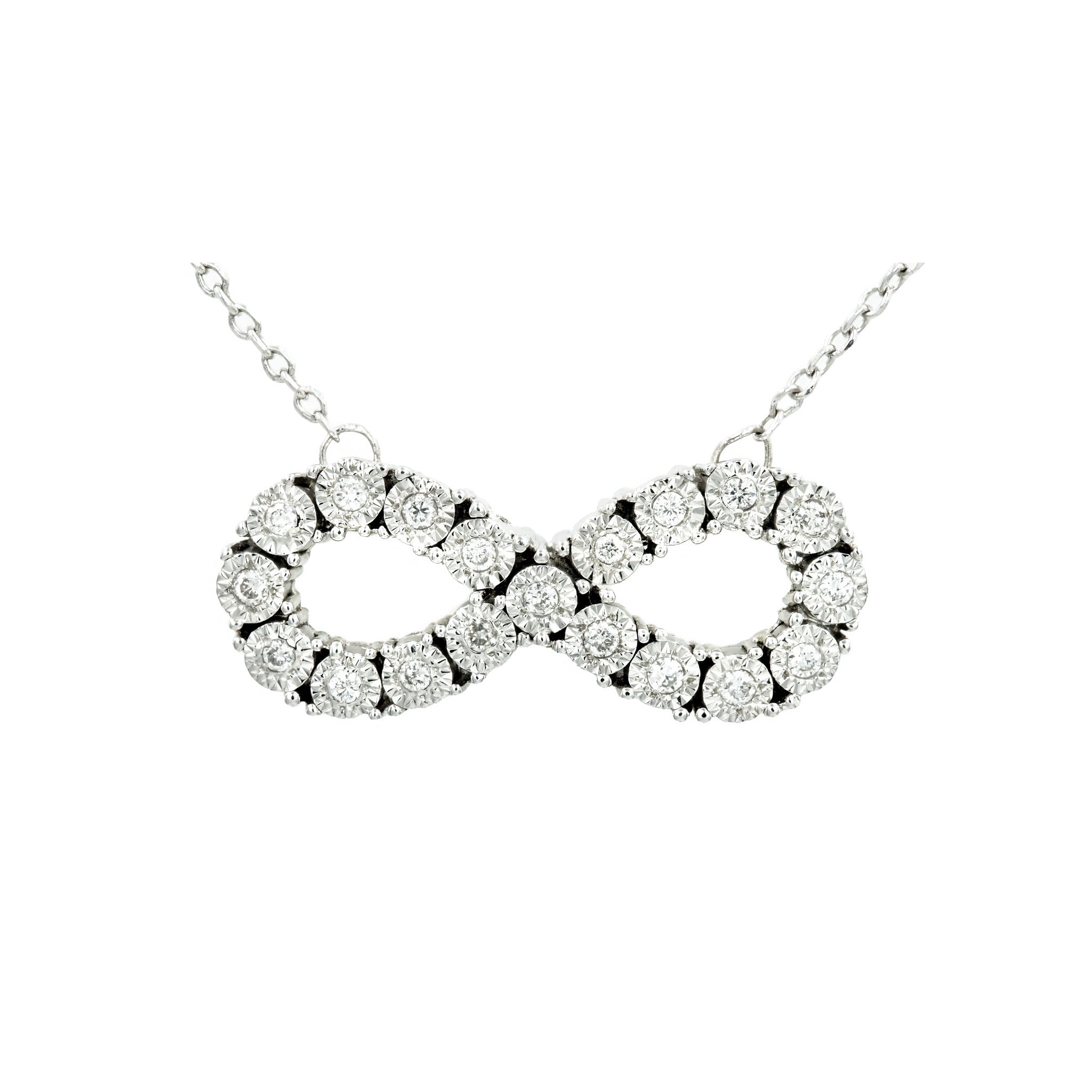 Gargantilha Infinite ouro 18k com pingente infinito de diamante