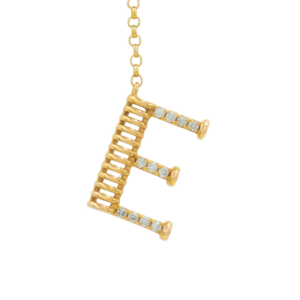 Colar love engrenagem diamante e ouro 18k