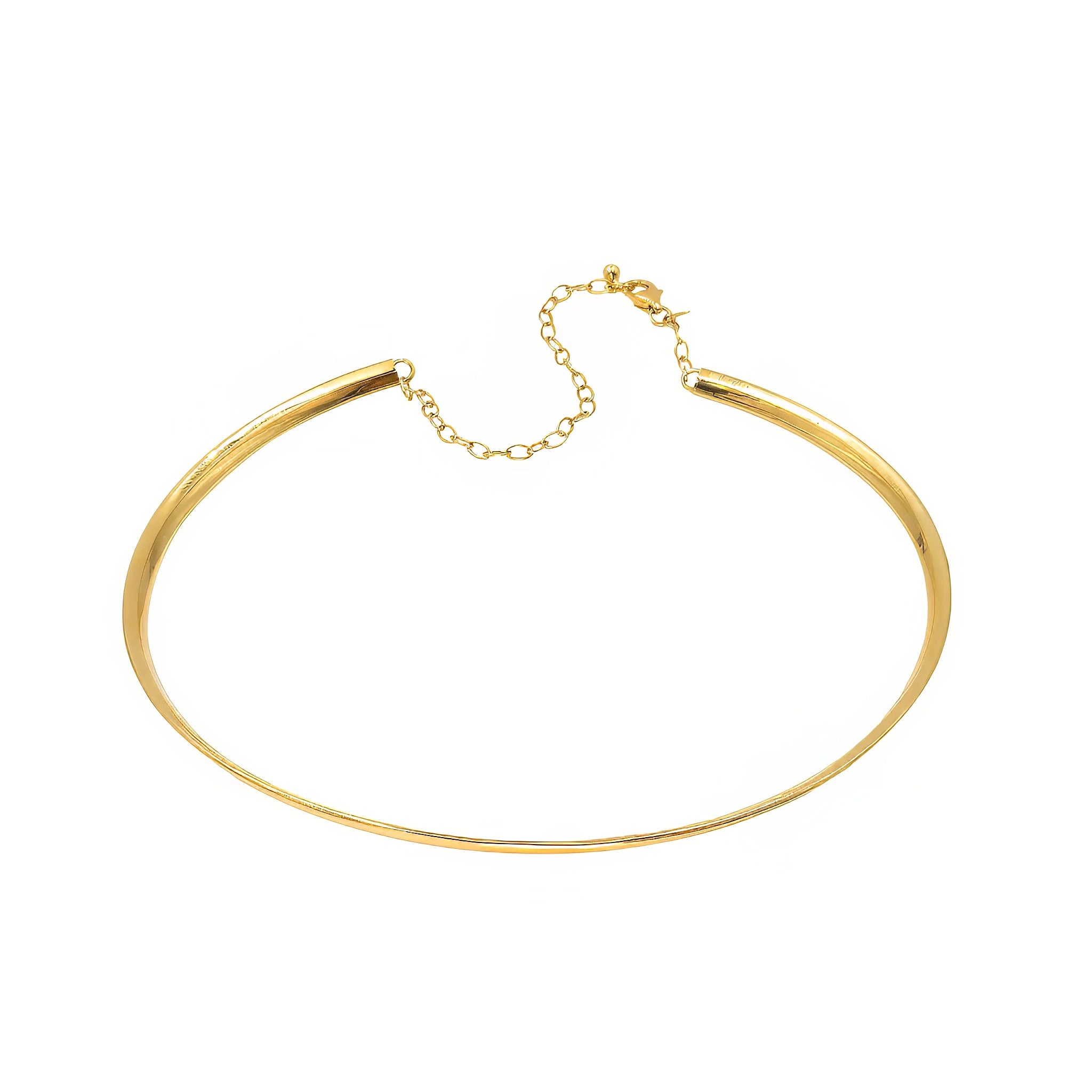 Choker rígida Life ouro 18k