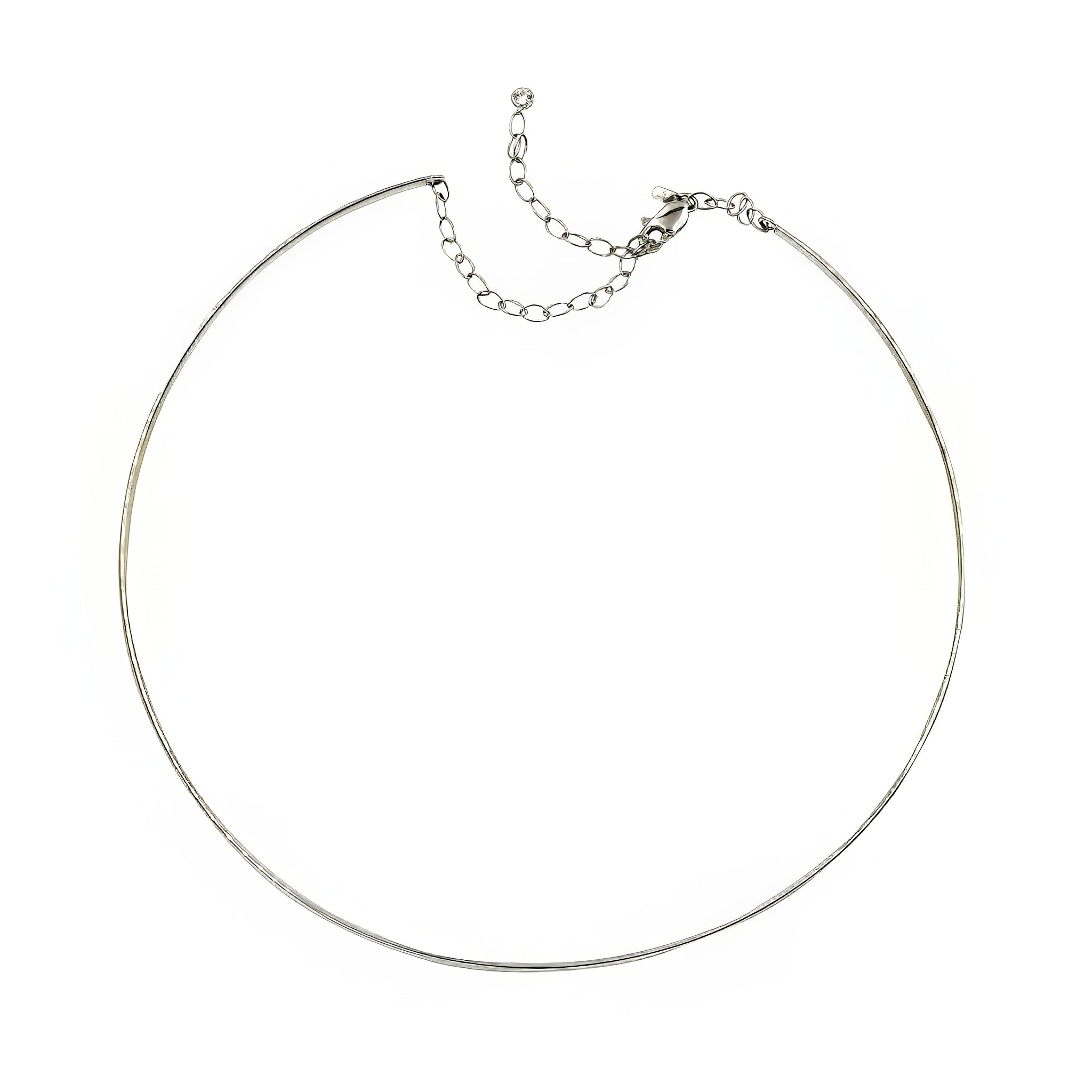 Choker rígida fio White ouro 18k