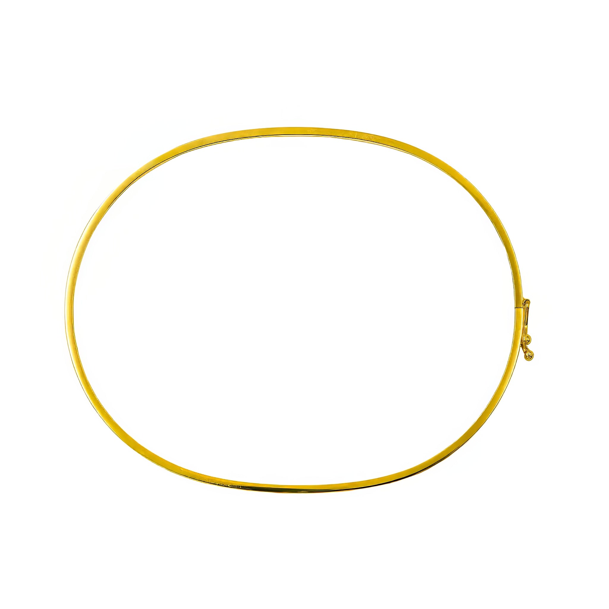 Bracelete Yellow oval rígido ouro 18k