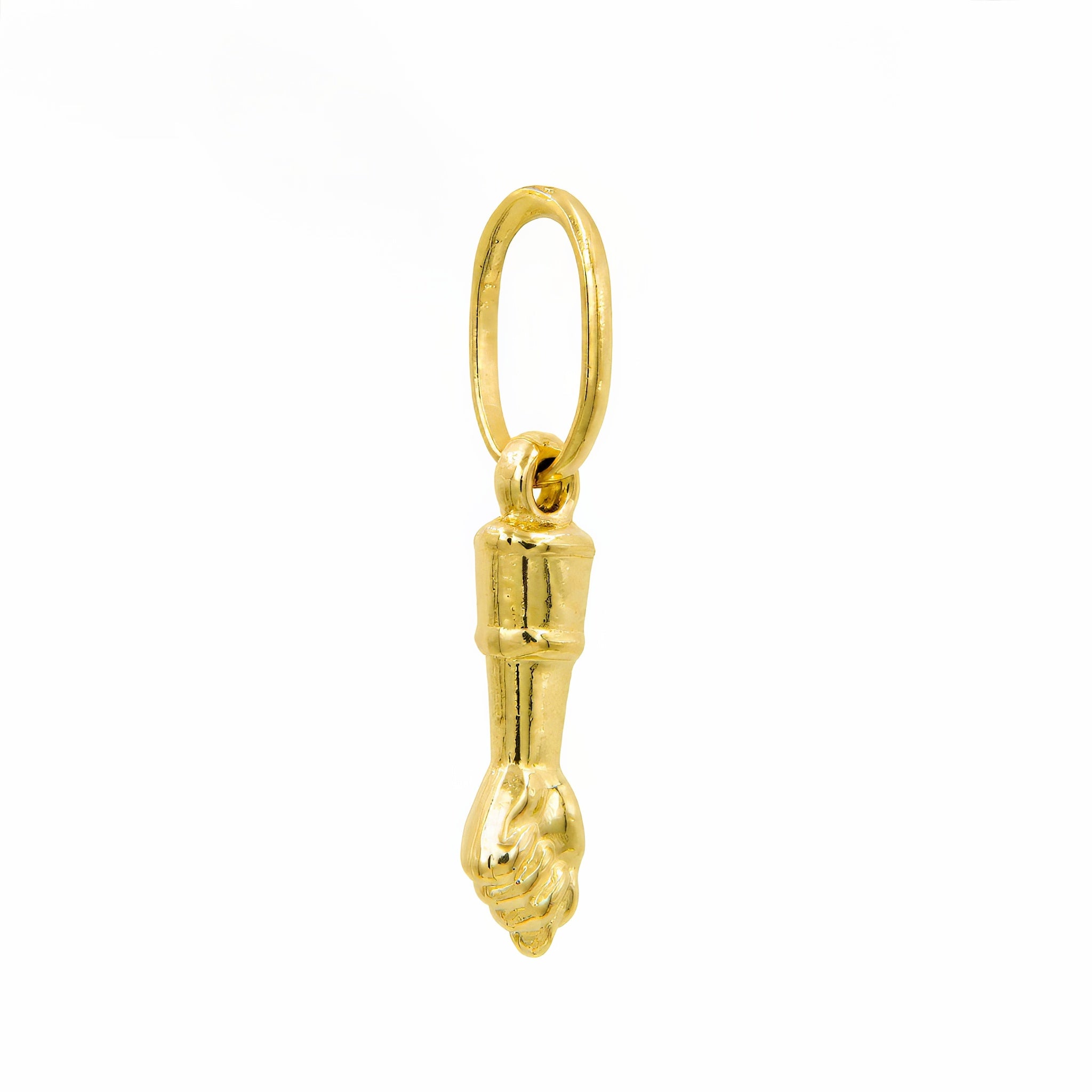 Pingente figa compacta ouro 18k