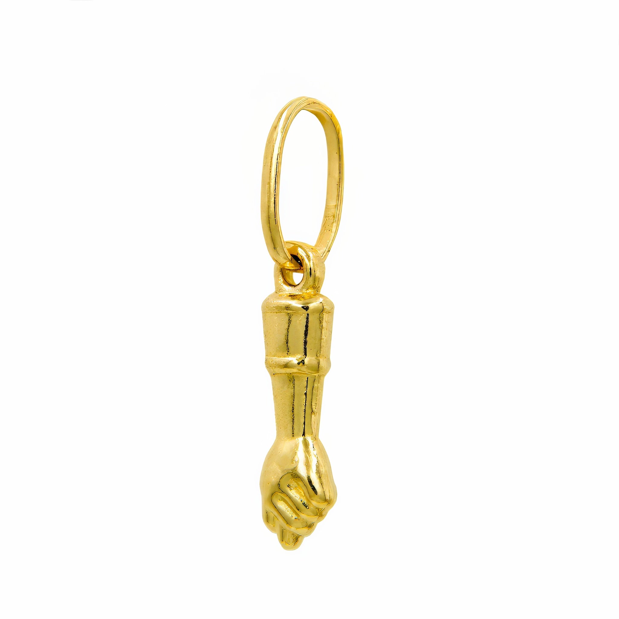 Pingente figa compacta ouro 18k