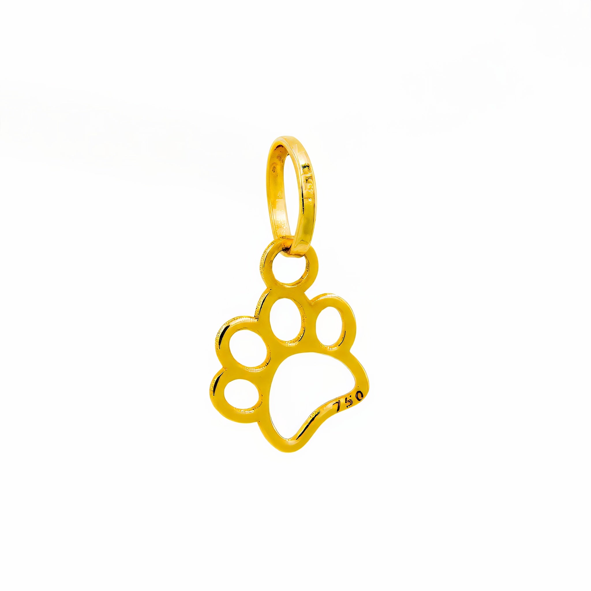 Pingente pata de cachorro ouro 18k
