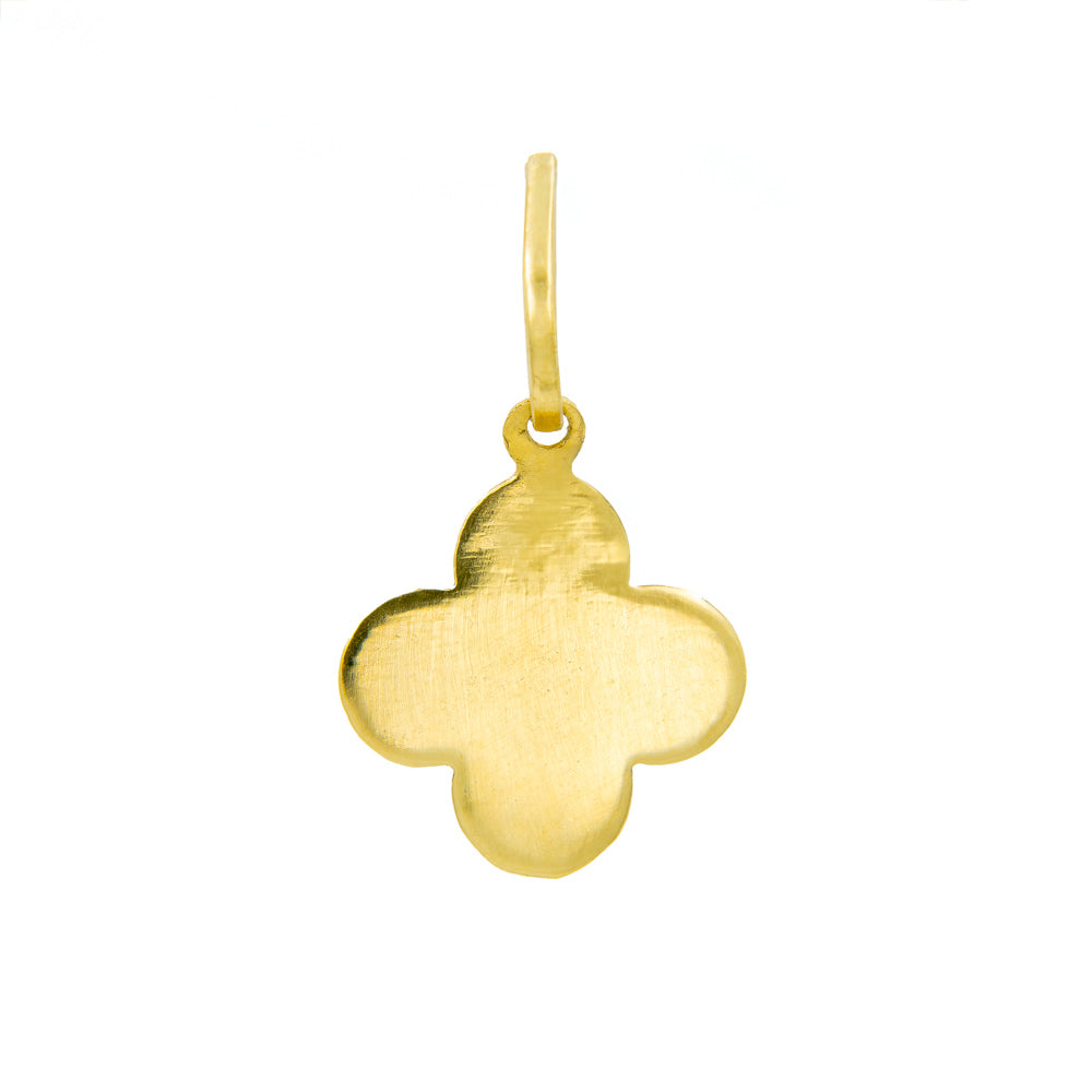 Pingente trevo ouro 18k