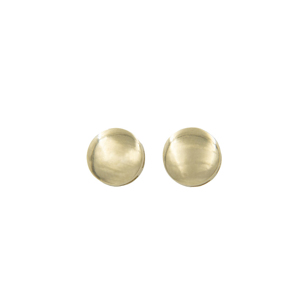 Brinco redondo tubo ouro 18k