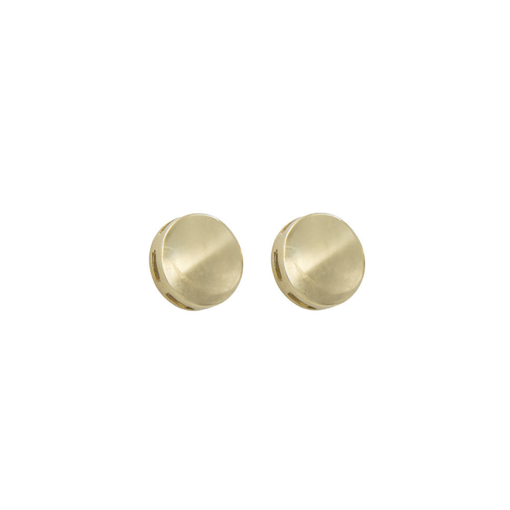 Brinco redondo tubo ouro 18k
