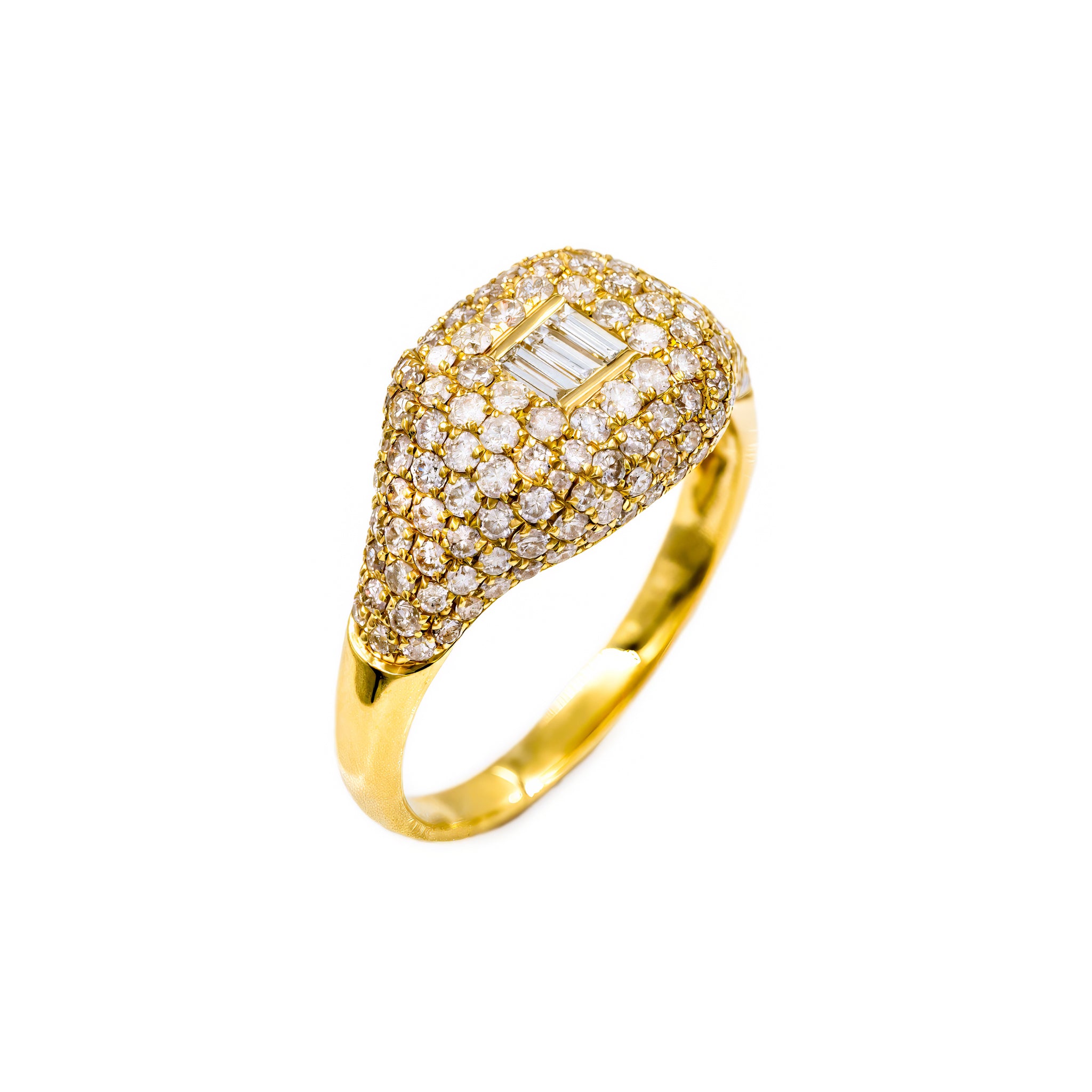 Anel Magnific de diamante e ouro 18k