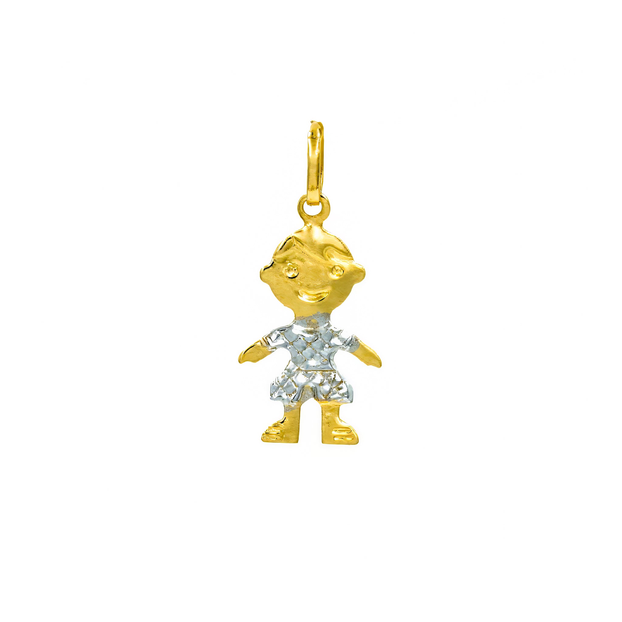 Pingente menino ouro 18k
