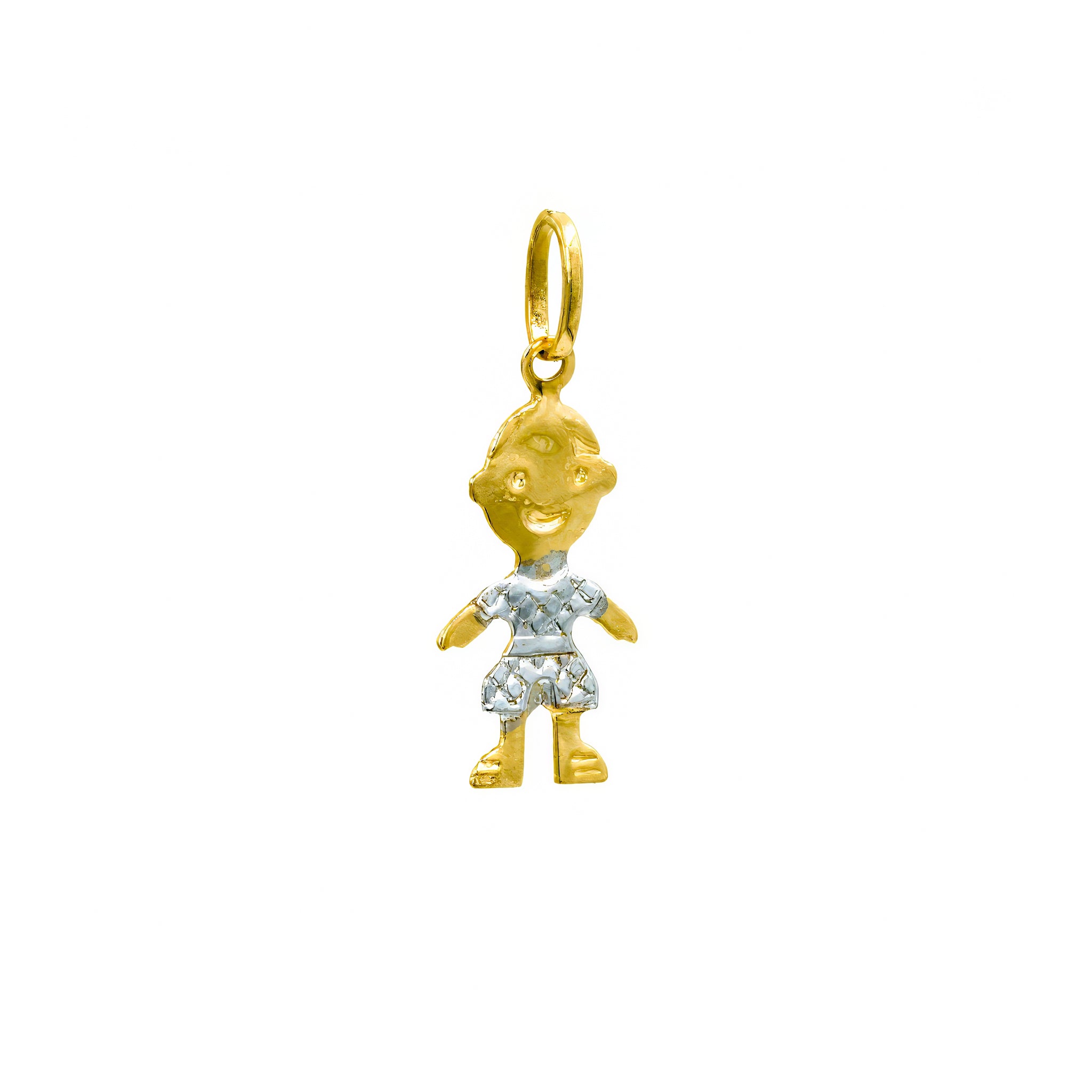Pingente menino ouro 18k