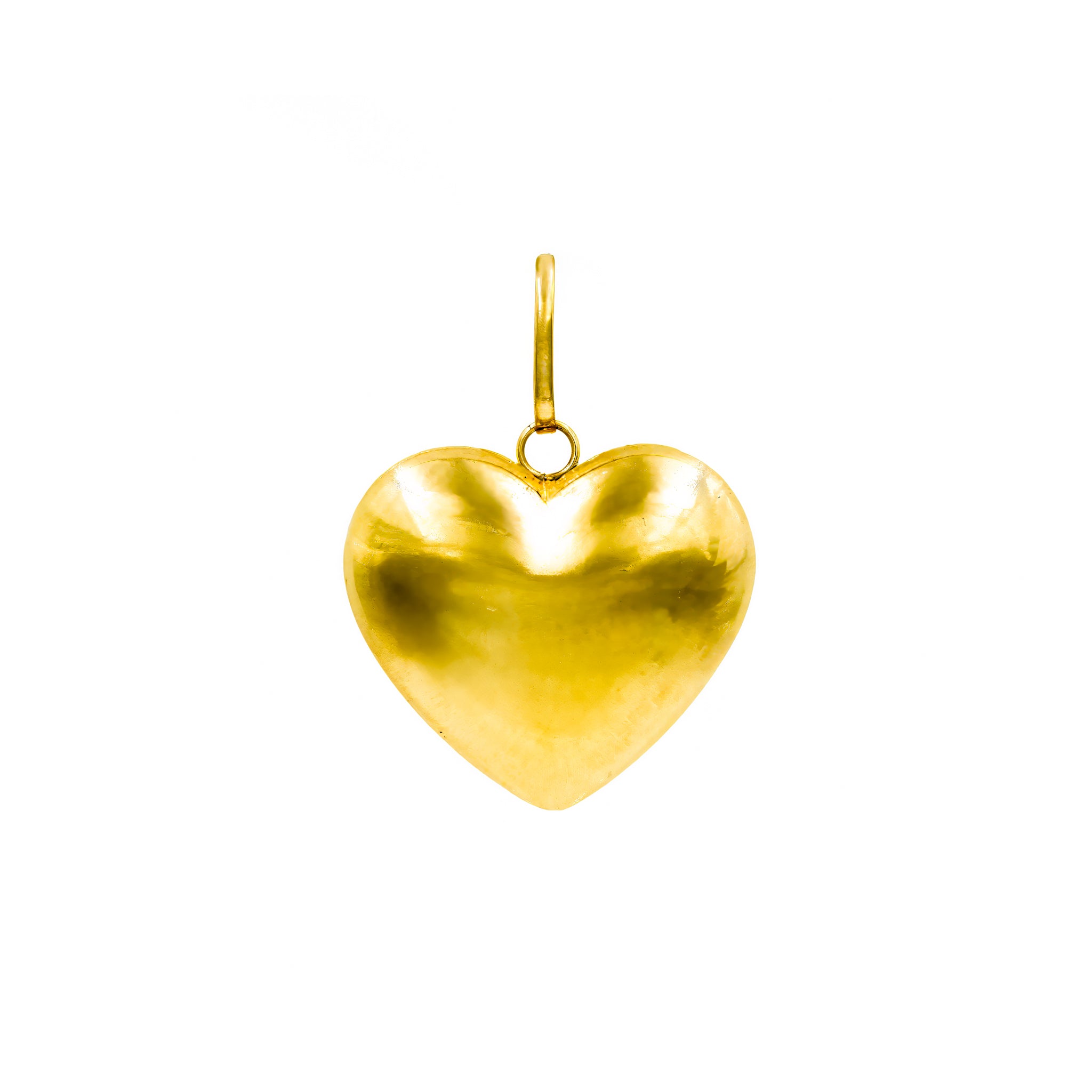 Pingente coração grande ouro 18k