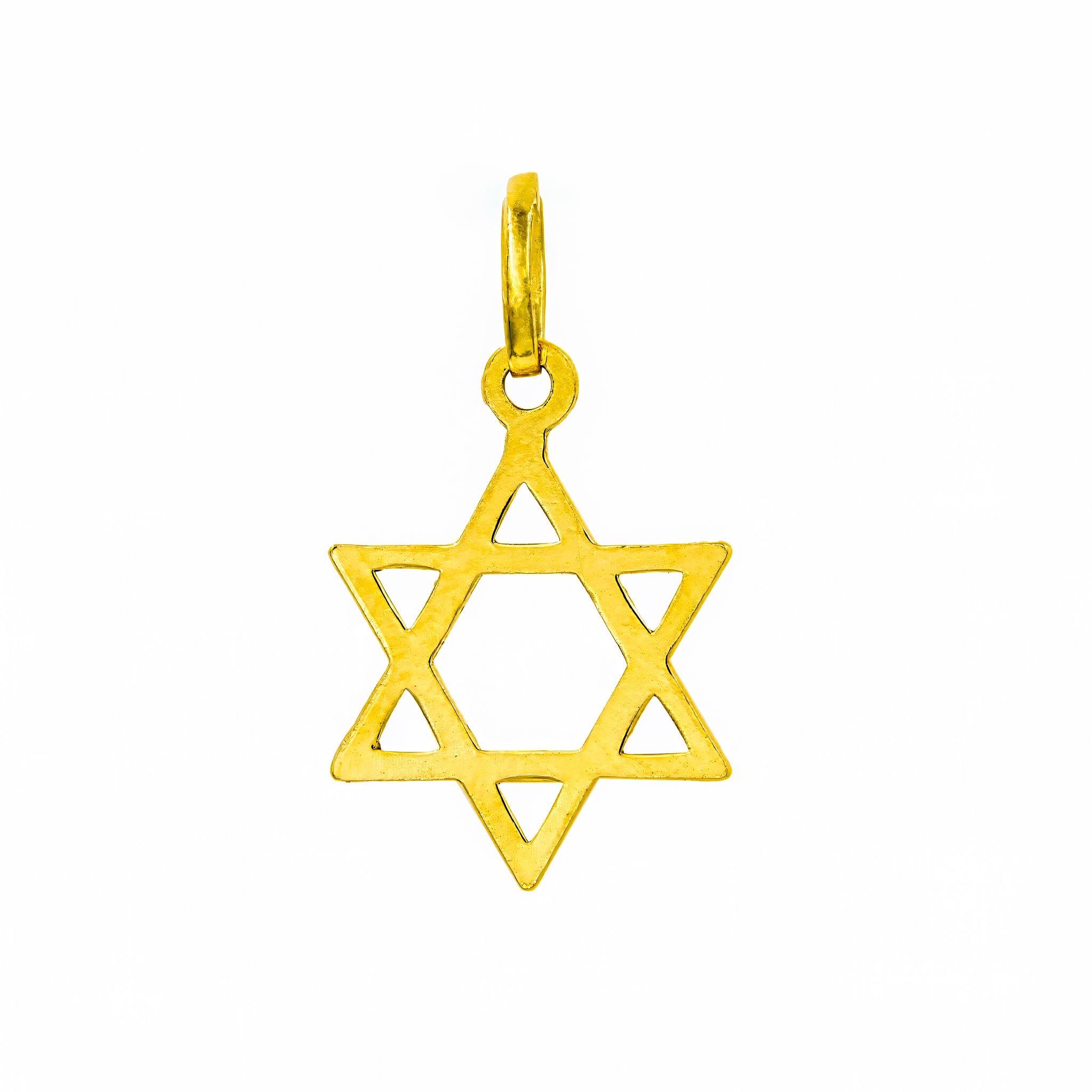 Pingente estrela de Davi ouro 18k