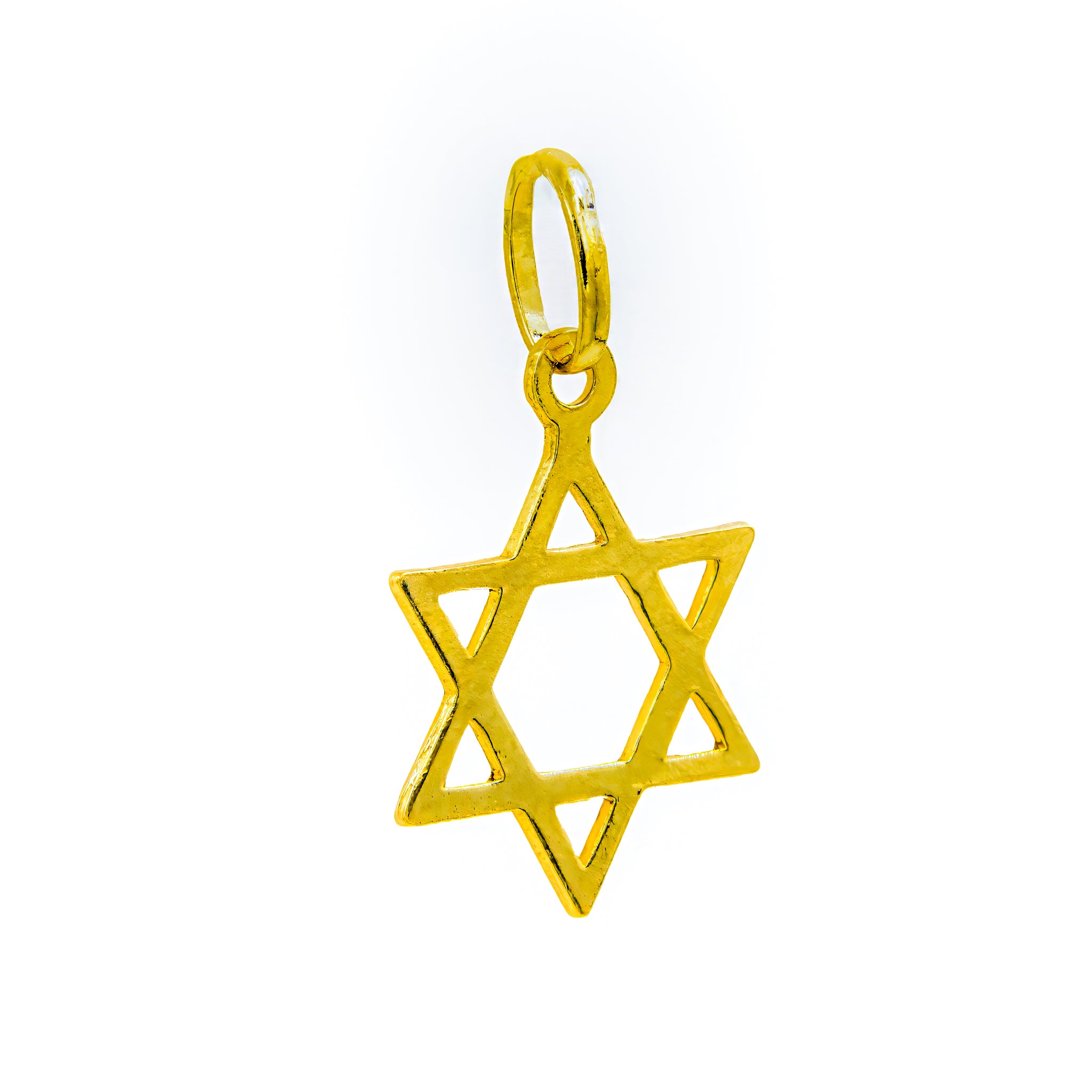 Pingente estrela de Davi ouro 18k
