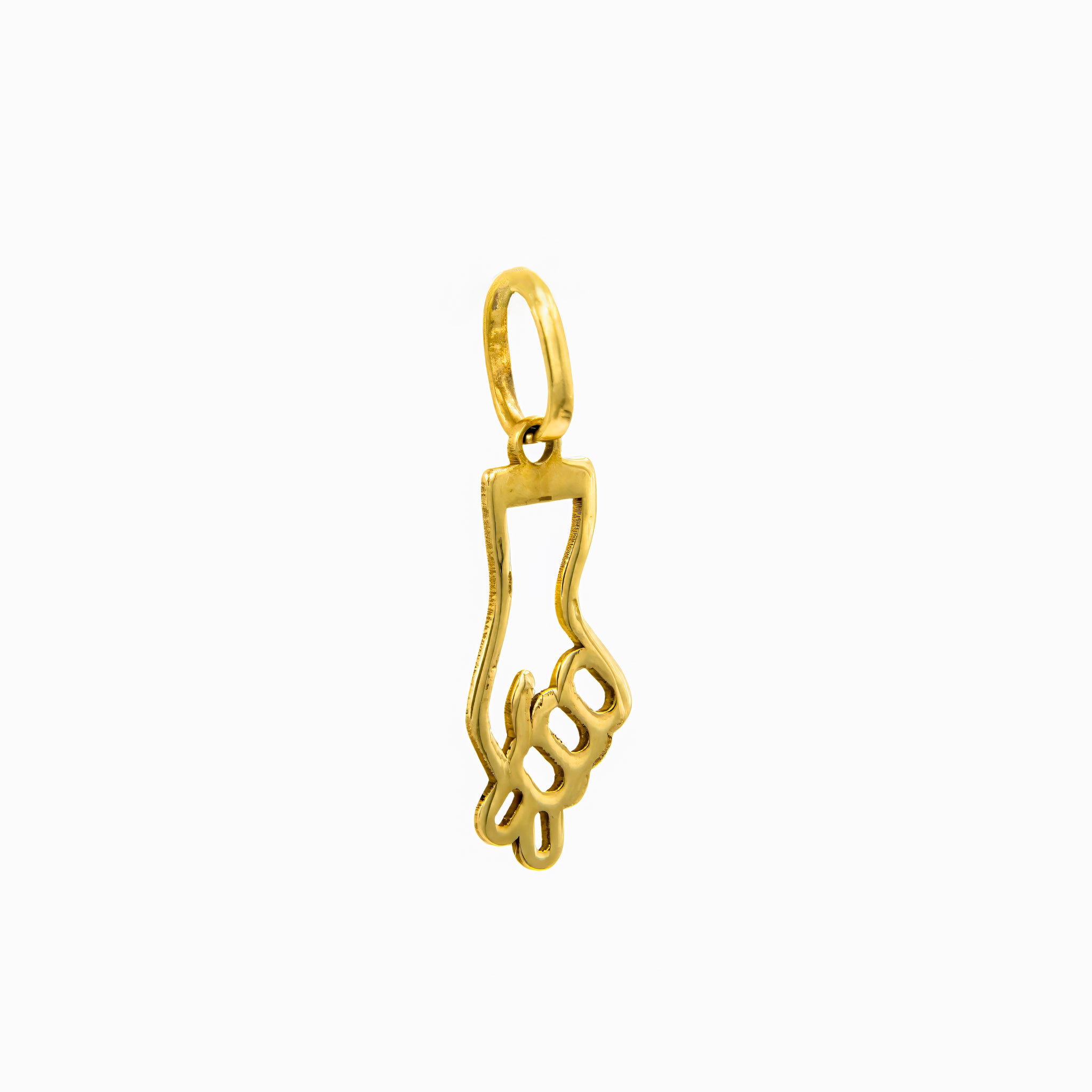 Pingente figa vazada ouro 18k