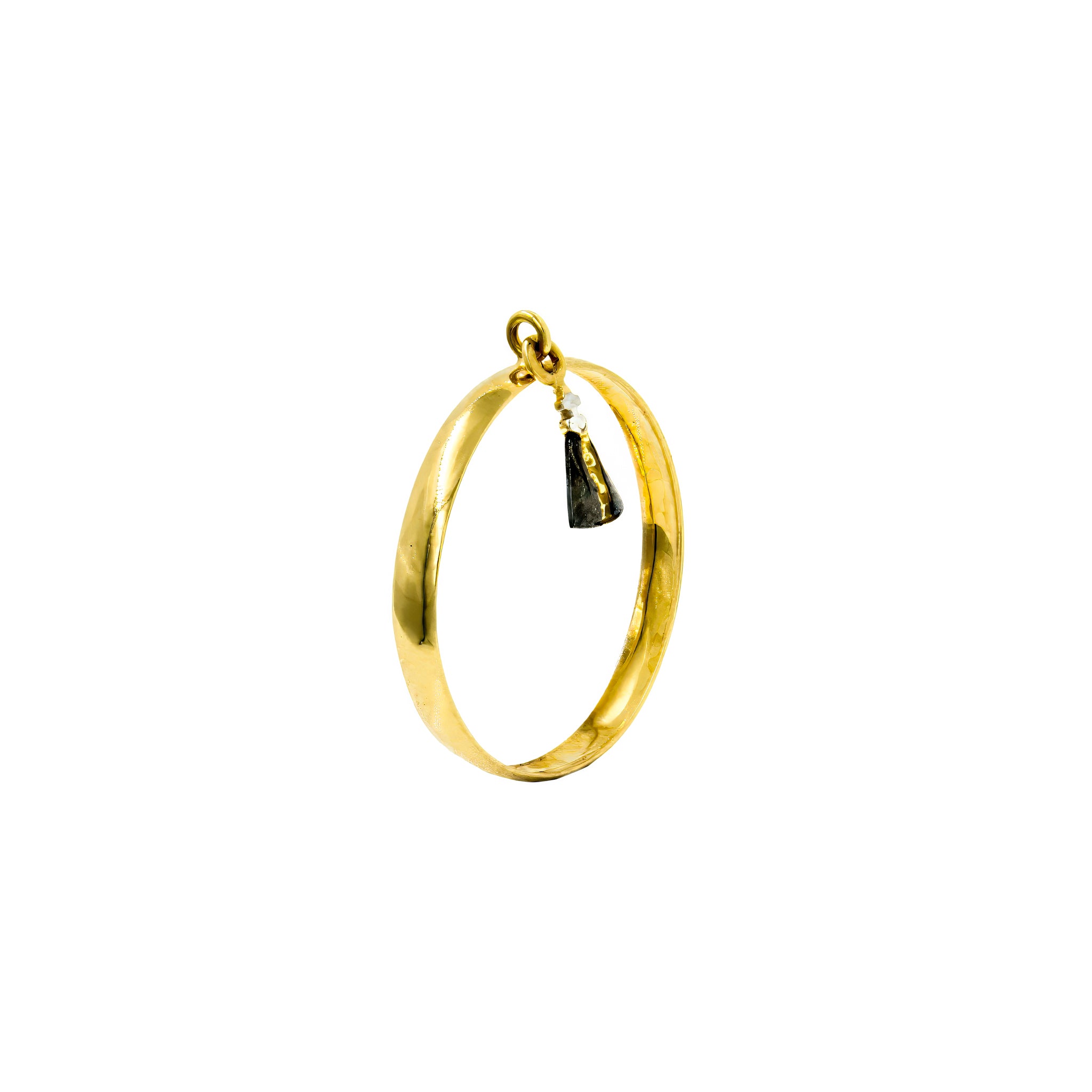 Anel Nossa Senhora Aparecida pendente ouro 18k
