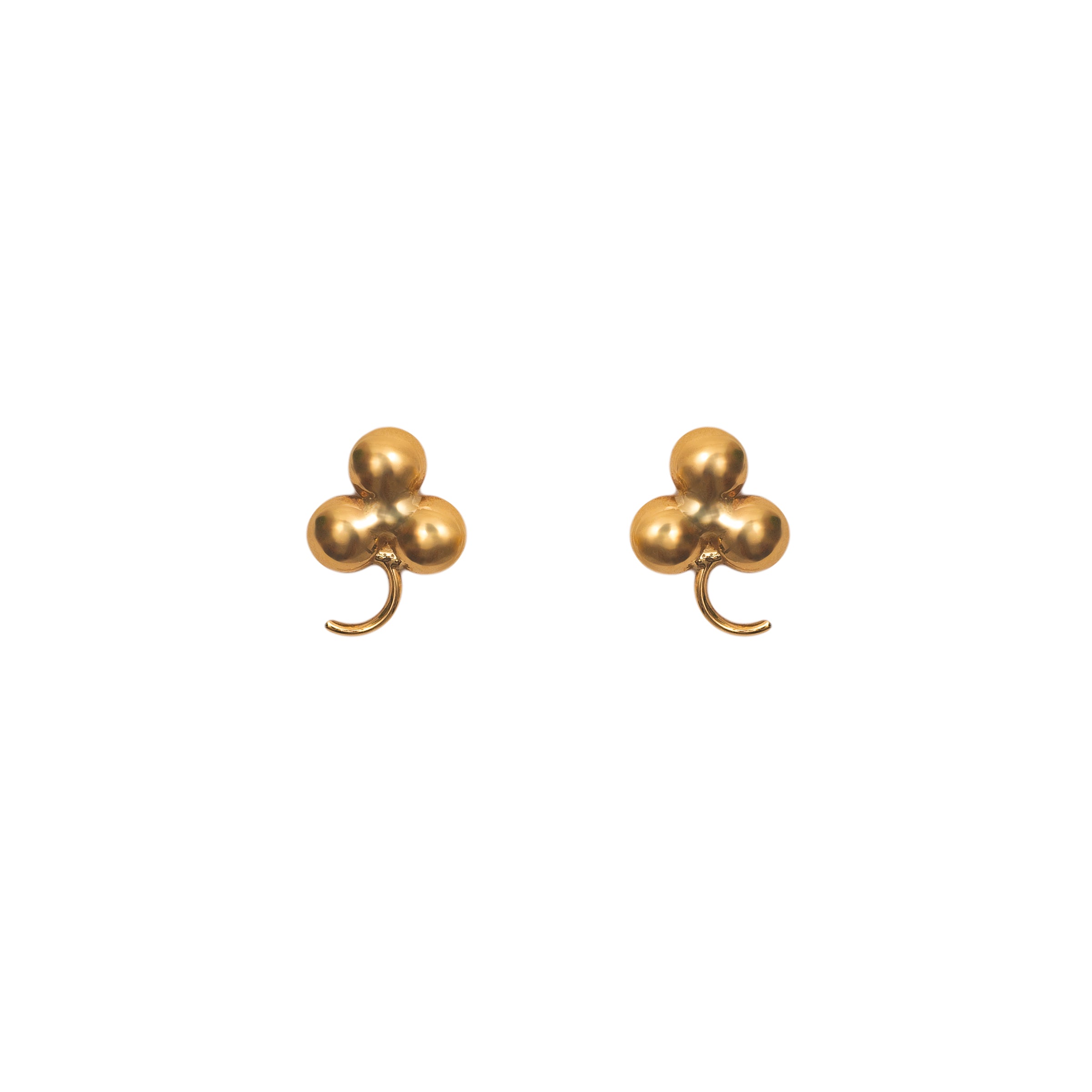 Brinco infantil cacho de uva ouro 18k