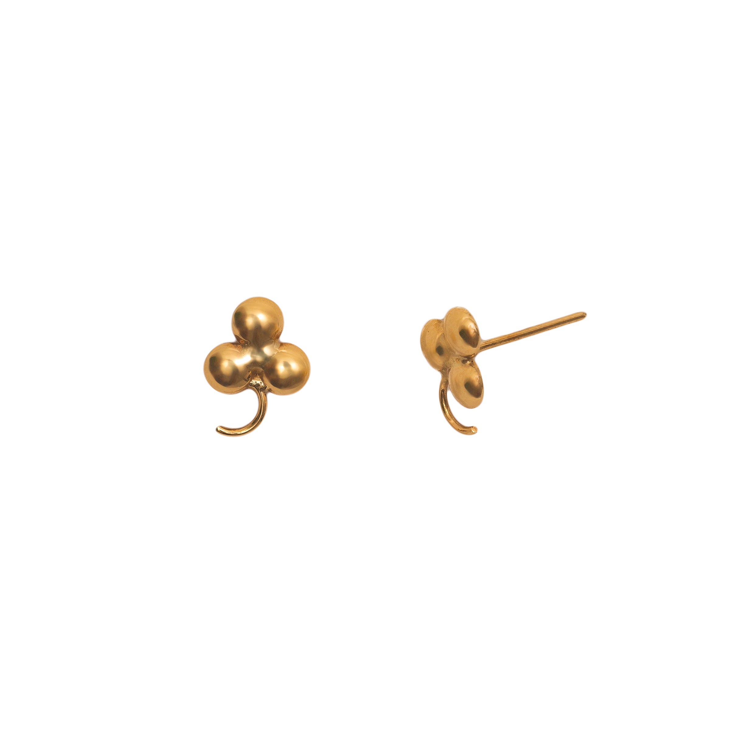 Brinco infantil cacho de uva ouro 18k