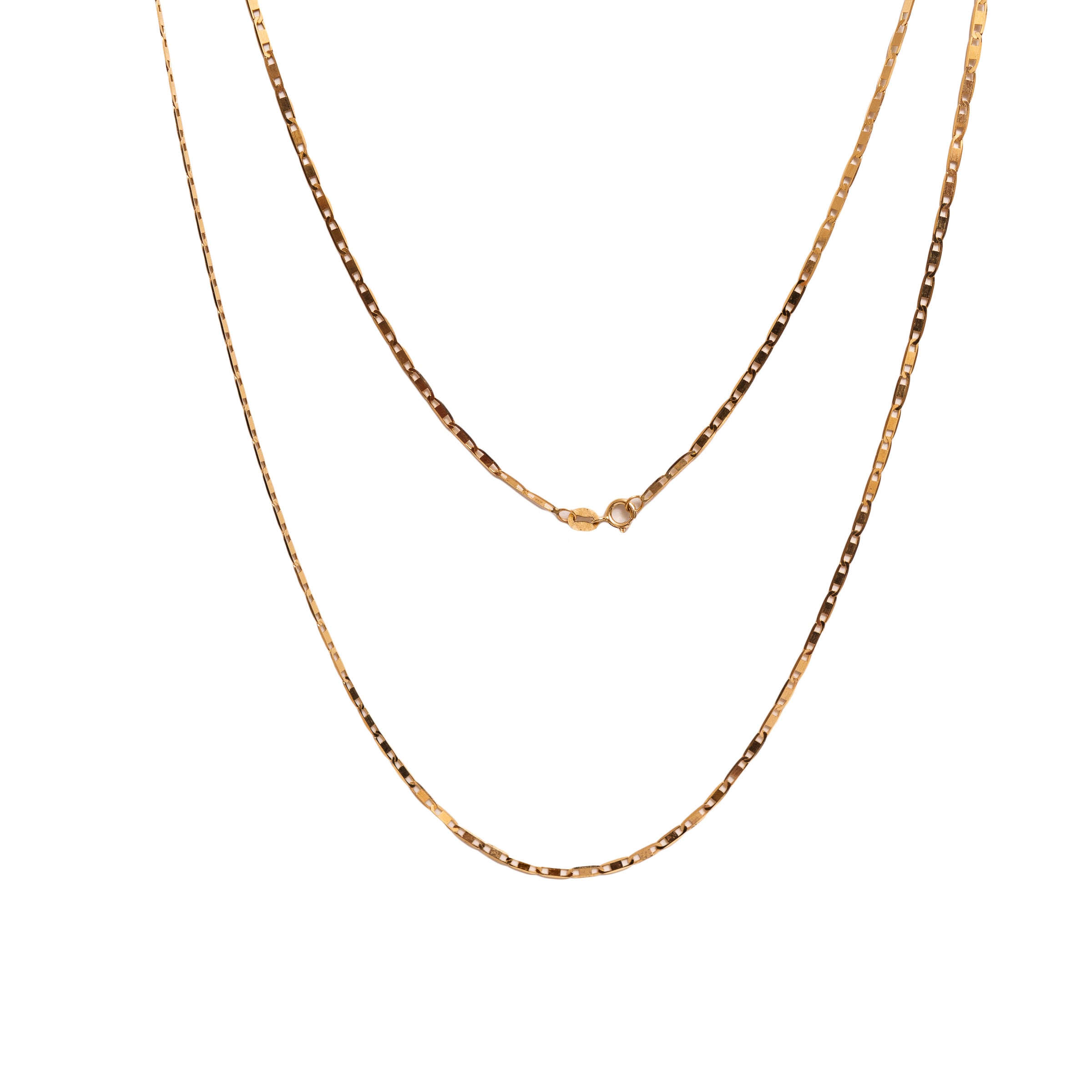 Corrente masculina Piastrine ouro 18k