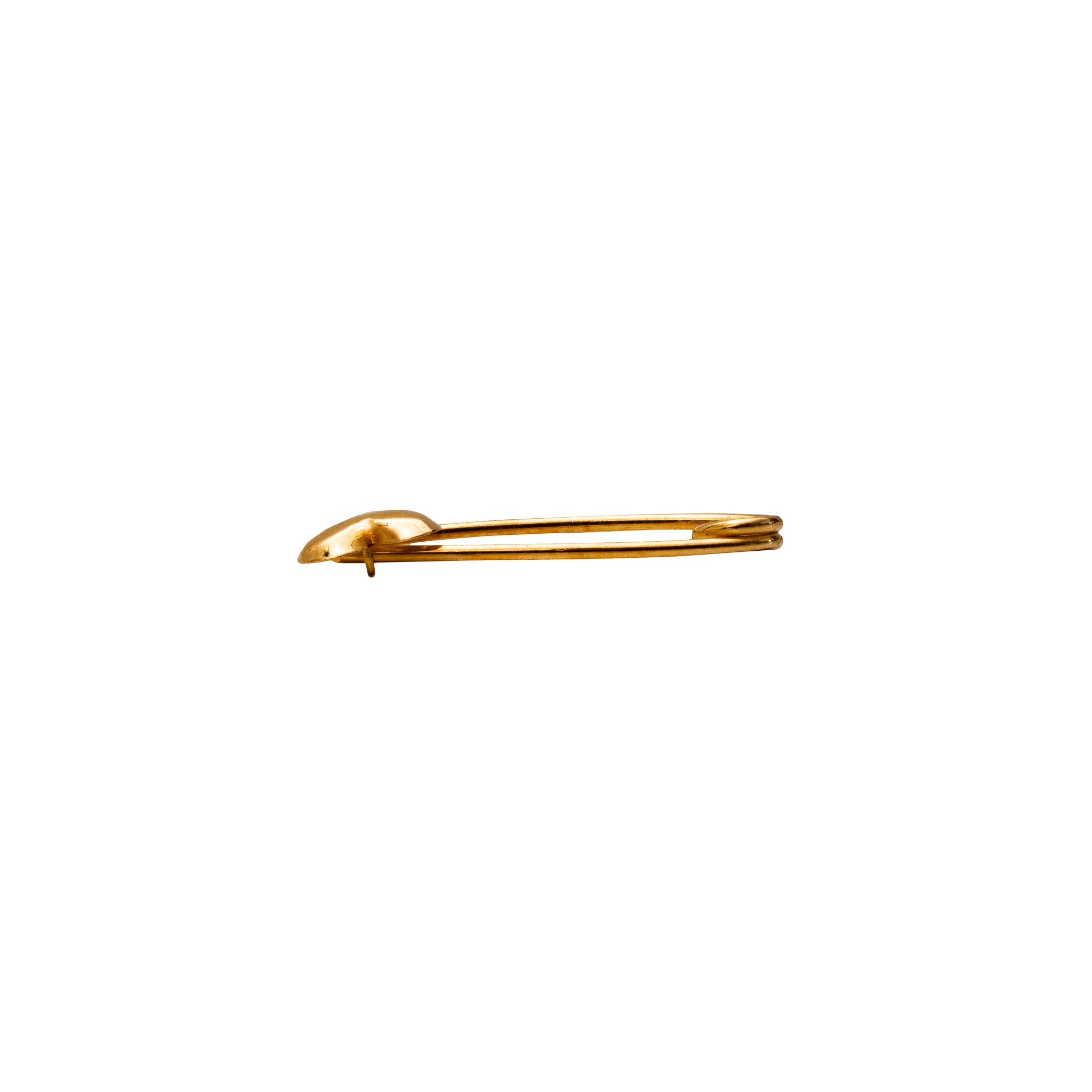 Pingente Alfinete com Coração Ouro 18K
