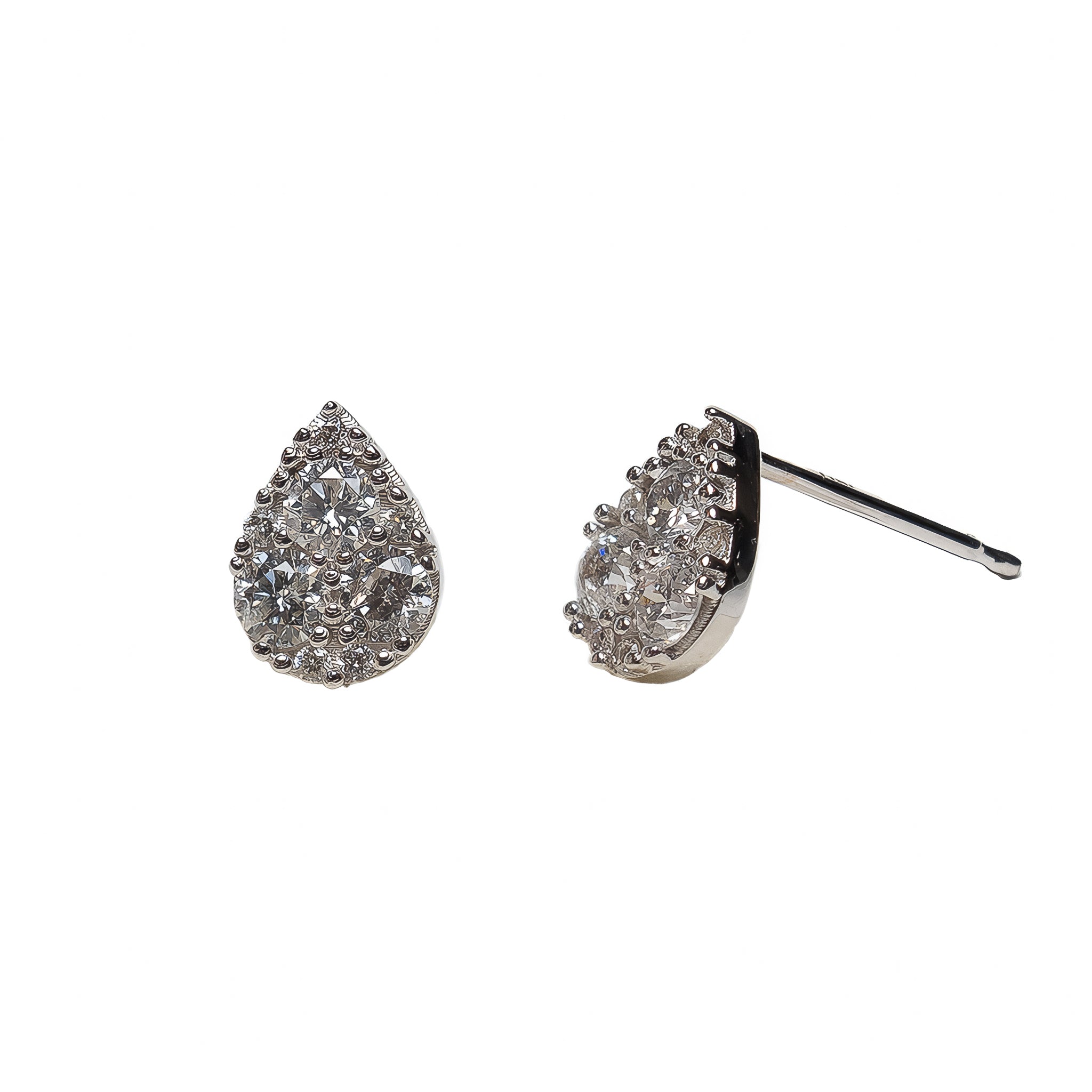 Brinco Delicat Gota Diamante e Ouro 18k